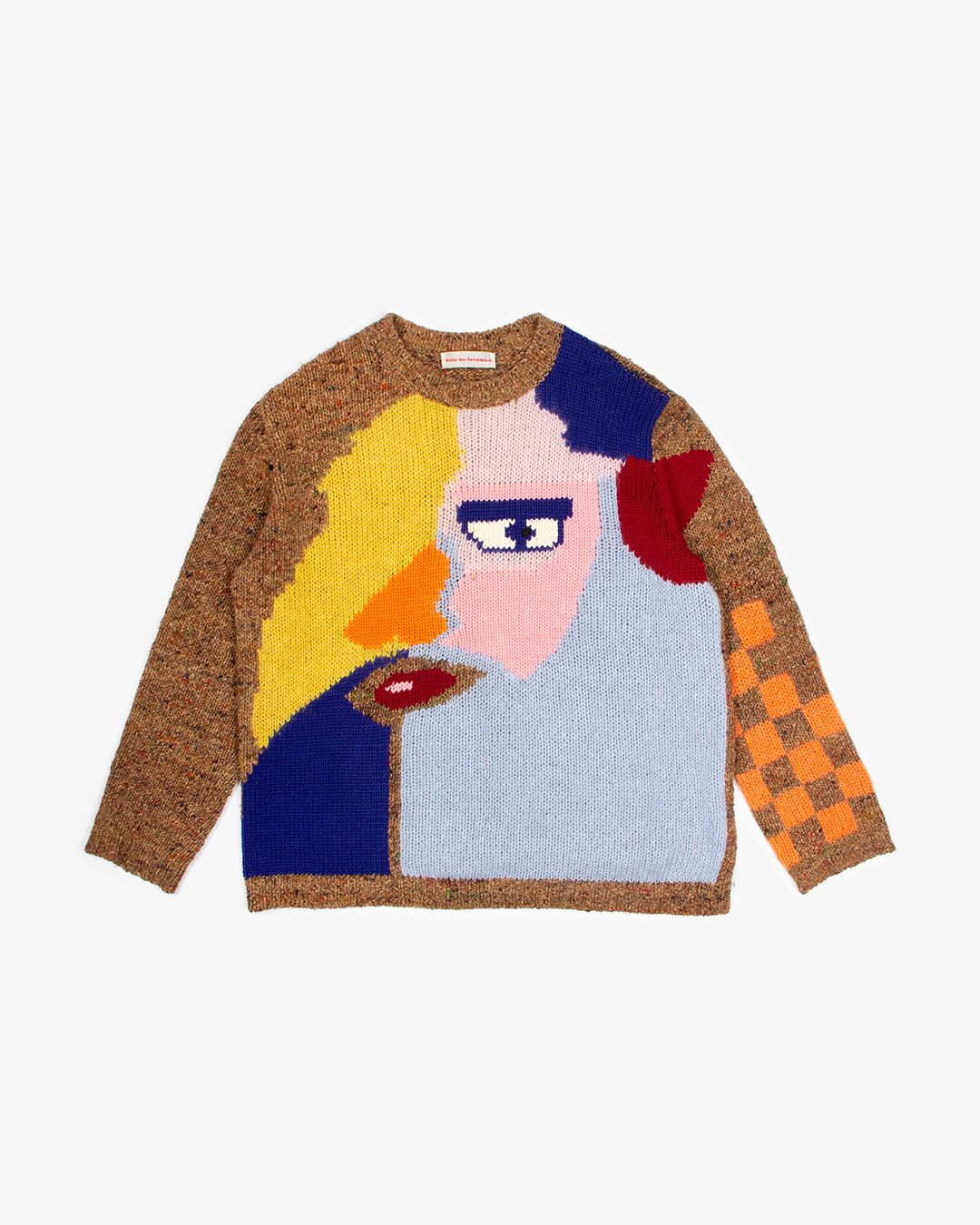 WALTER VAN BEIRENDONCK KNIT FACE SWEATER