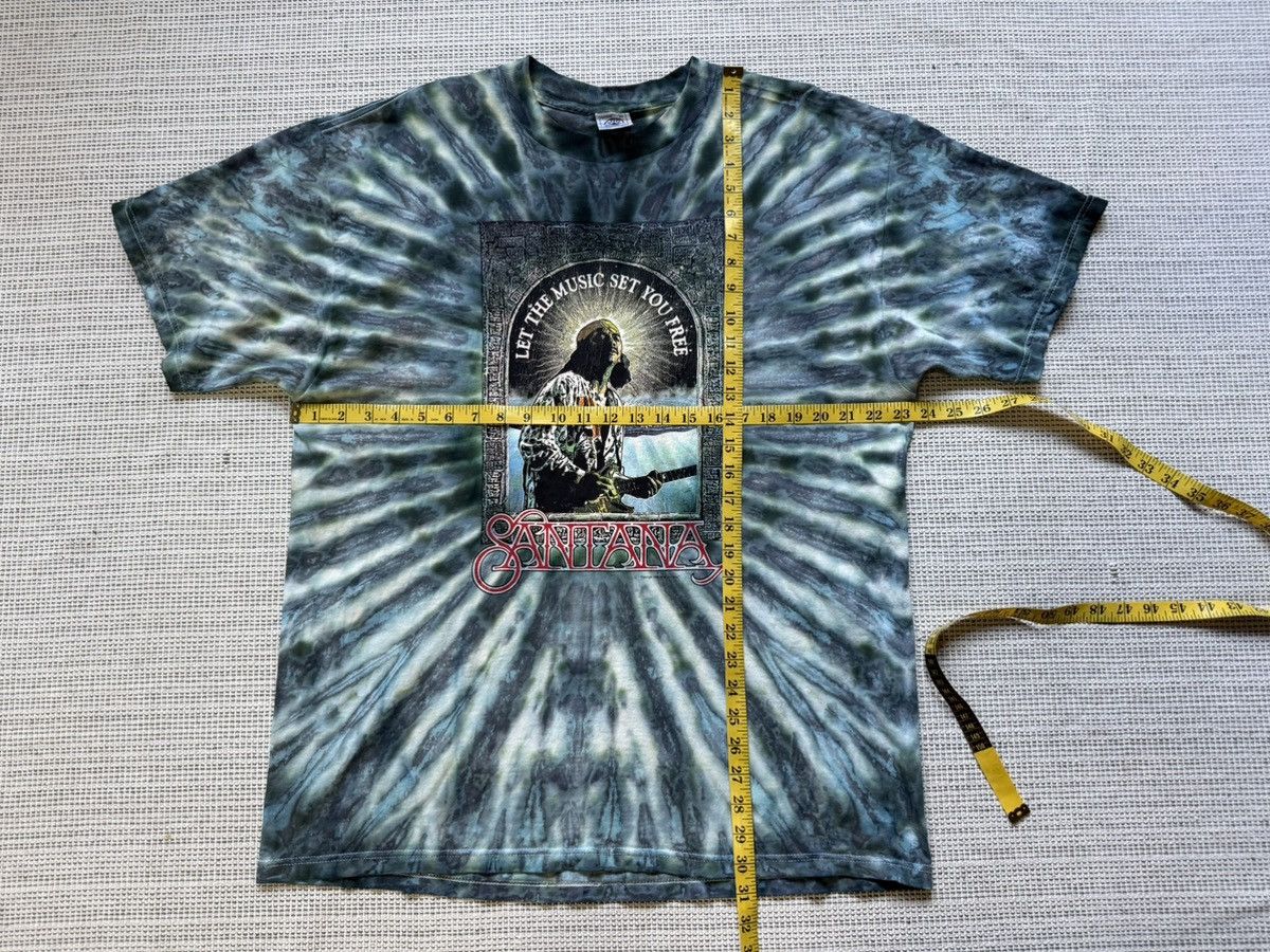 Vintage Vintage 90s SANTANA Tiedye tshirt Size US XL / EU 56 / 4 - 8 Thumbnail