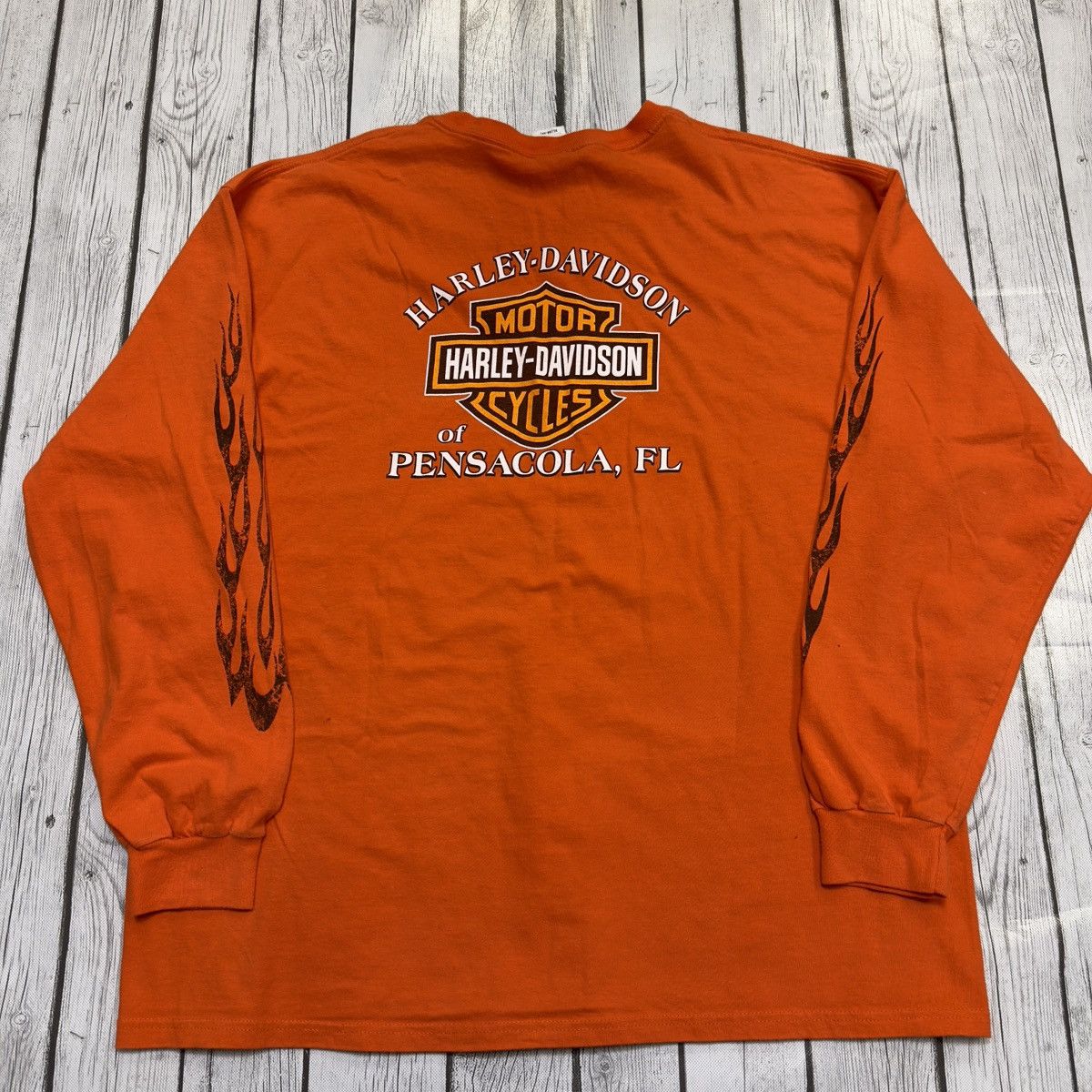 Harley Davidson × Vintage Vintage Harley Davidson long sleeve tee Size US XL / EU 56 / 4 - 2 Thumbnail