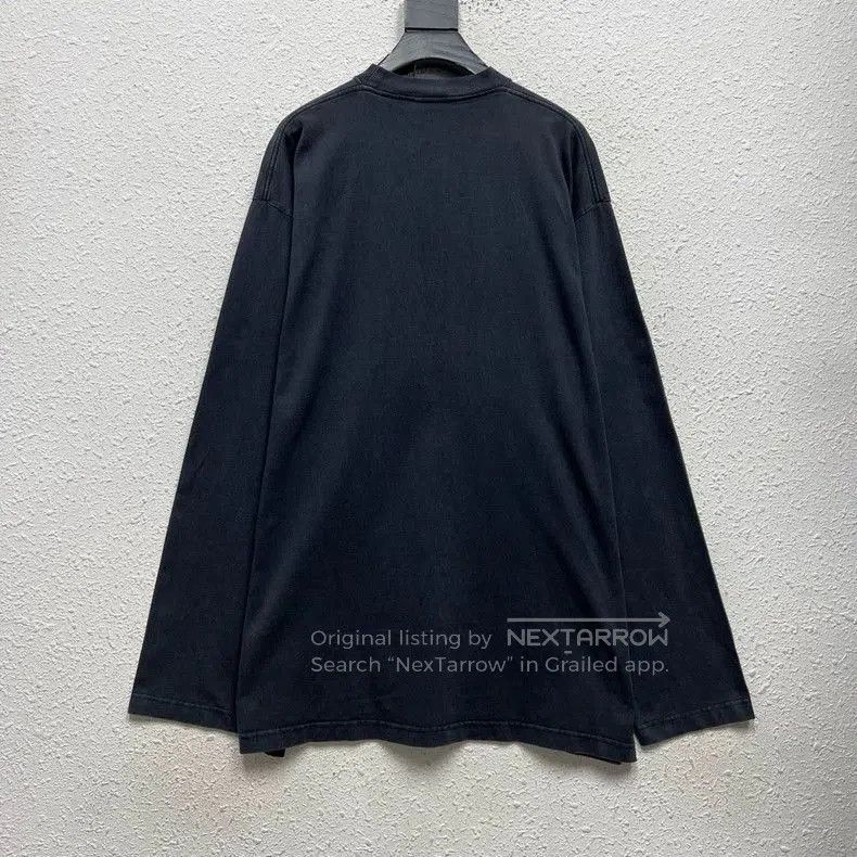 Balenciaga Balenciaga Black Boomerang Embroidered Sweatshirt. Size US XS / EU 42 / 0 - 2 Thumbnail