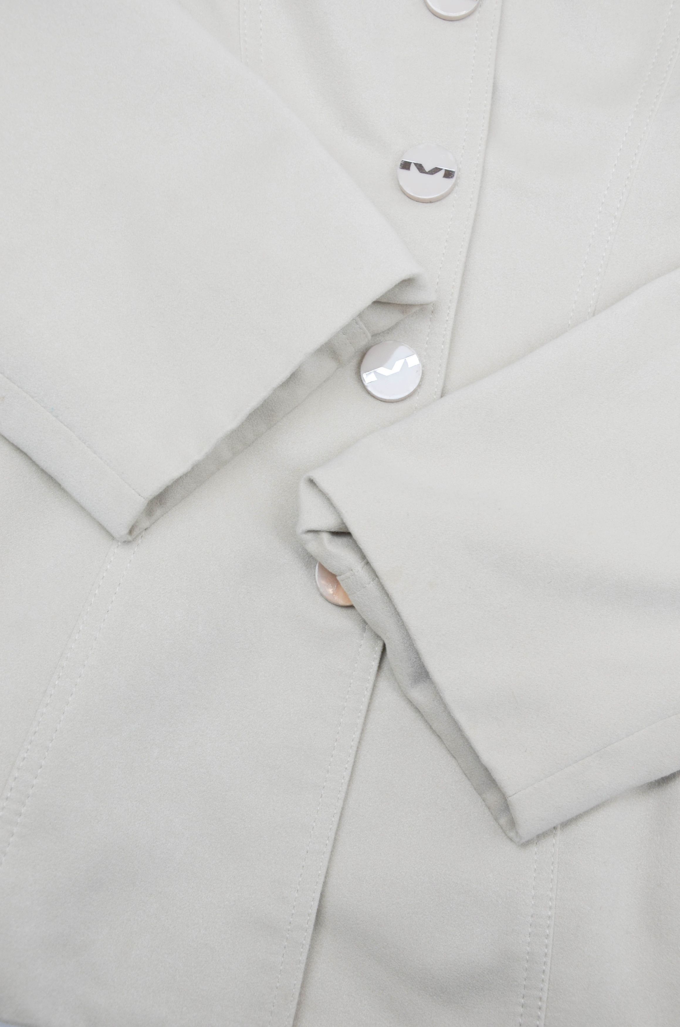 Mugler Mugler Ecru Semifitted Silhouette Designer Jacket S Size S / US 4 / IT 40 - 3 Thumbnail