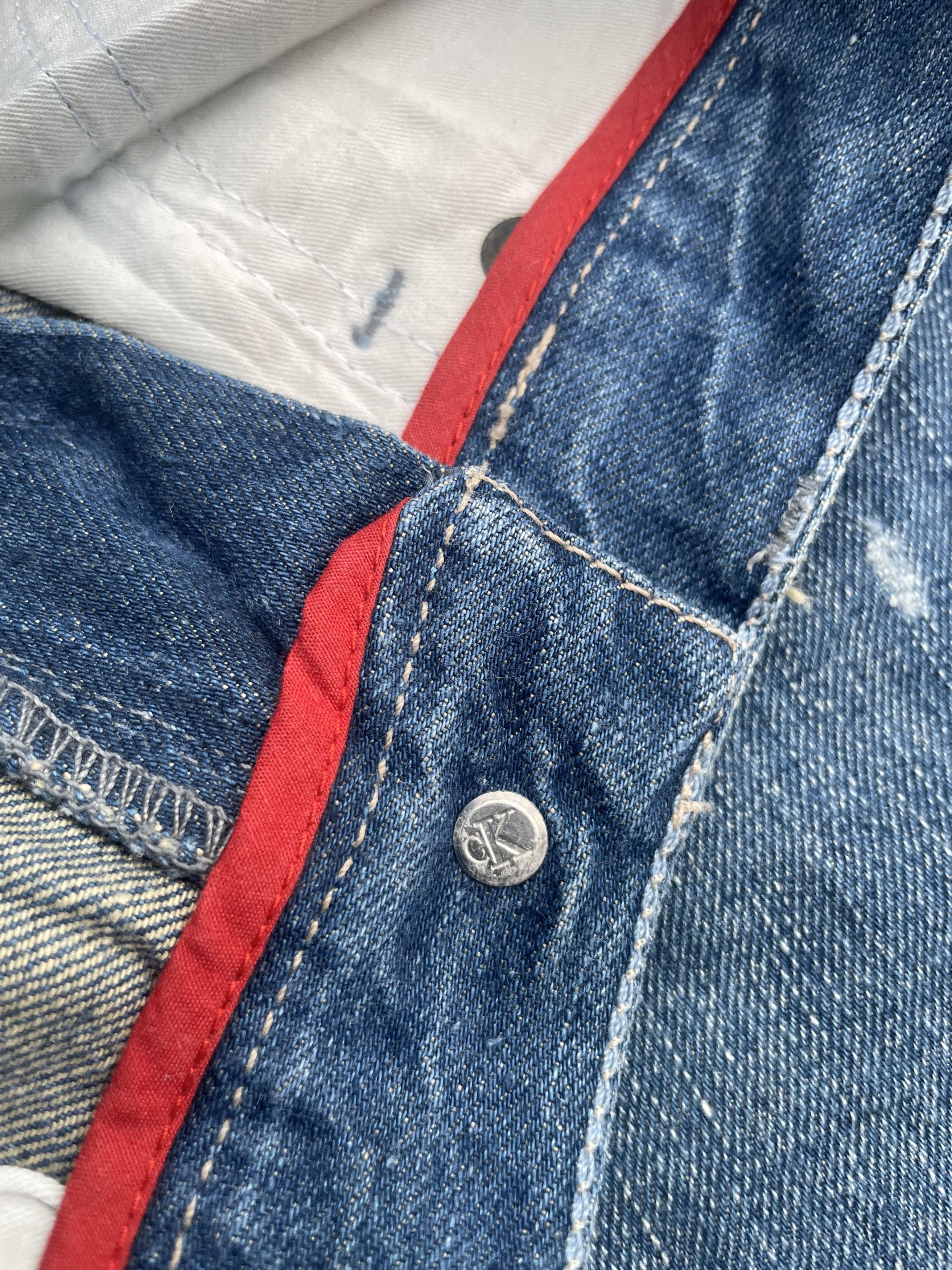 Calvin Klein Vintage Flare Calvin Klein Distresed Denim Size 28" / US 6 / IT 42 - 13 Thumbnail