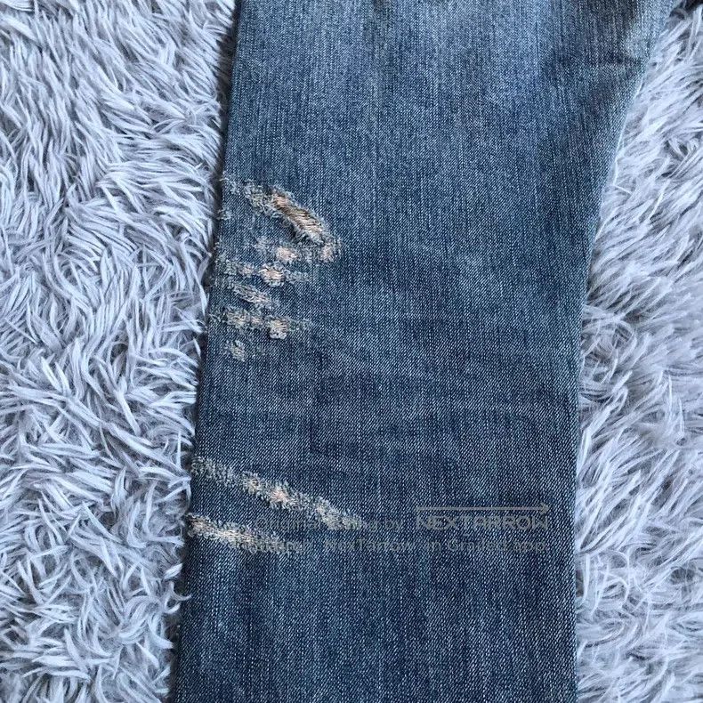 Saint Laurent Paris Saint Laurent Paris Distressed and water-washed denim jean Size US 34 / EU 50 - 6 Thumbnail