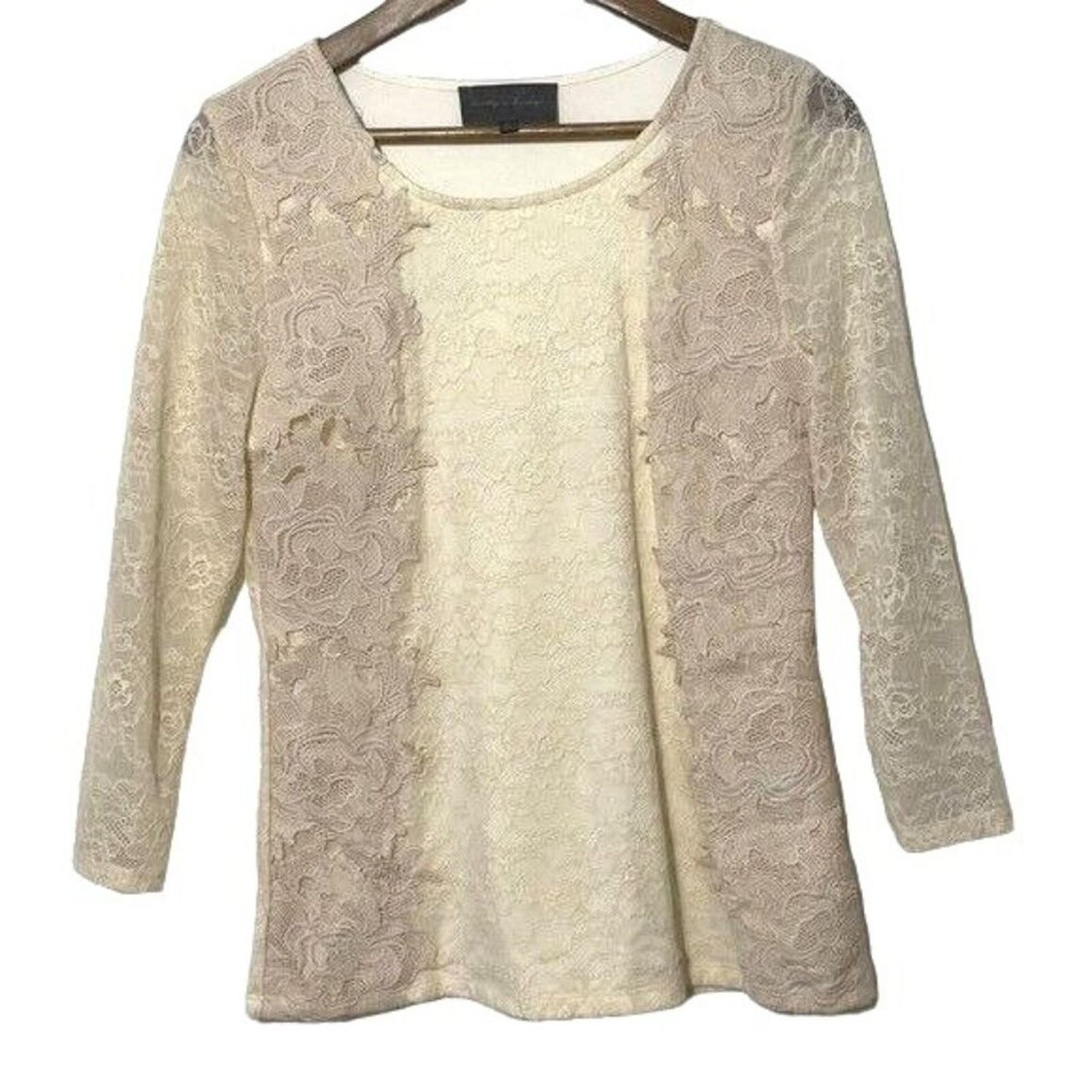Anthropologie Anthropologie Ardith Lace top by Sunday in Brooklyn Medium Size M / US 6-8 / IT 42-44 - 3 Thumbnail