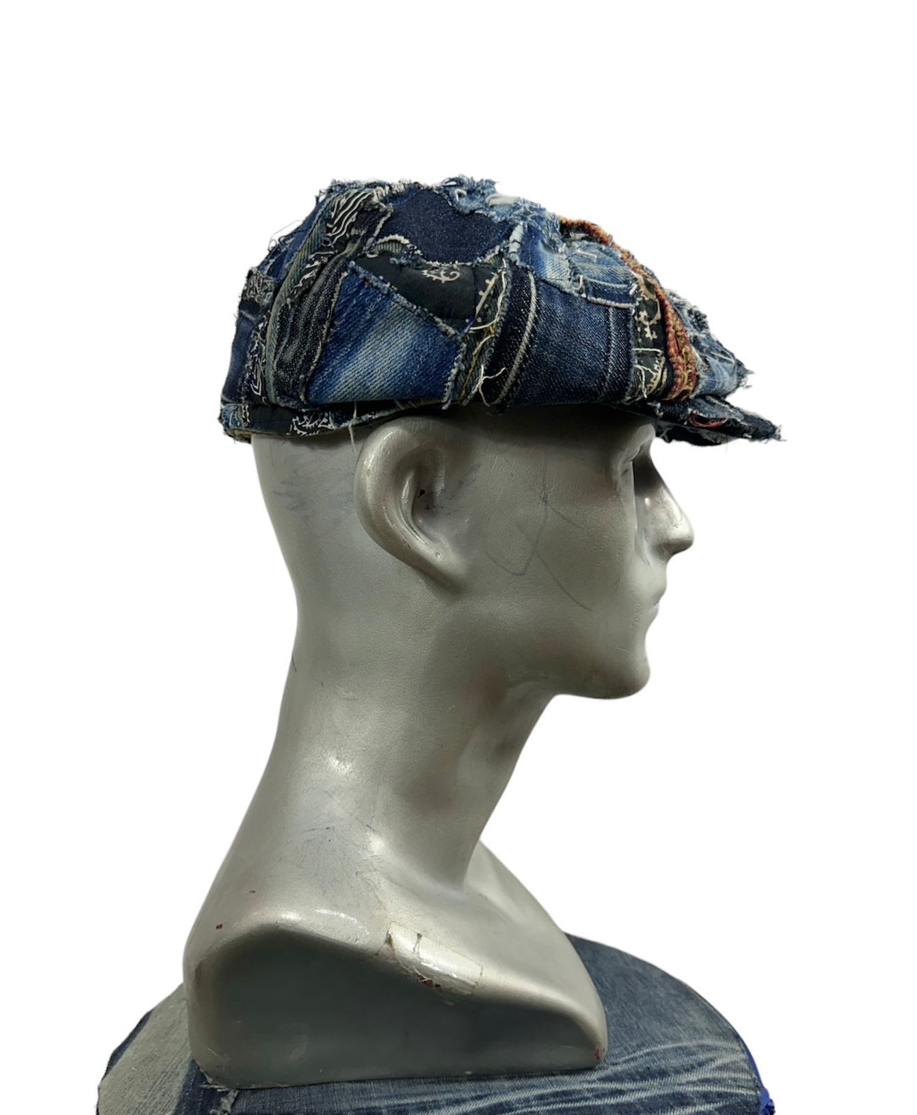 Other Custom Made Denim Paisley Patchwork Newsboy hats Size ONE SIZE - 1 Thumbnail