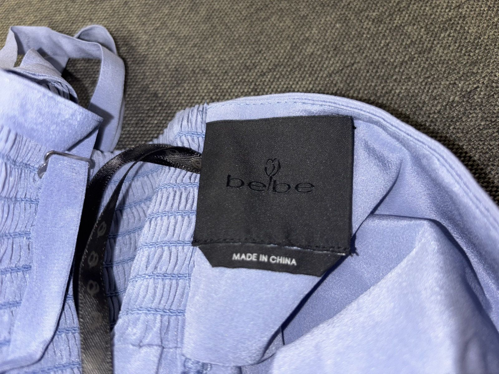 Bebe Bebe Silk Open-back Women’s Jump Suit Light Blue XS Size 25" / US 0 / IT 36 - 7 Thumbnail