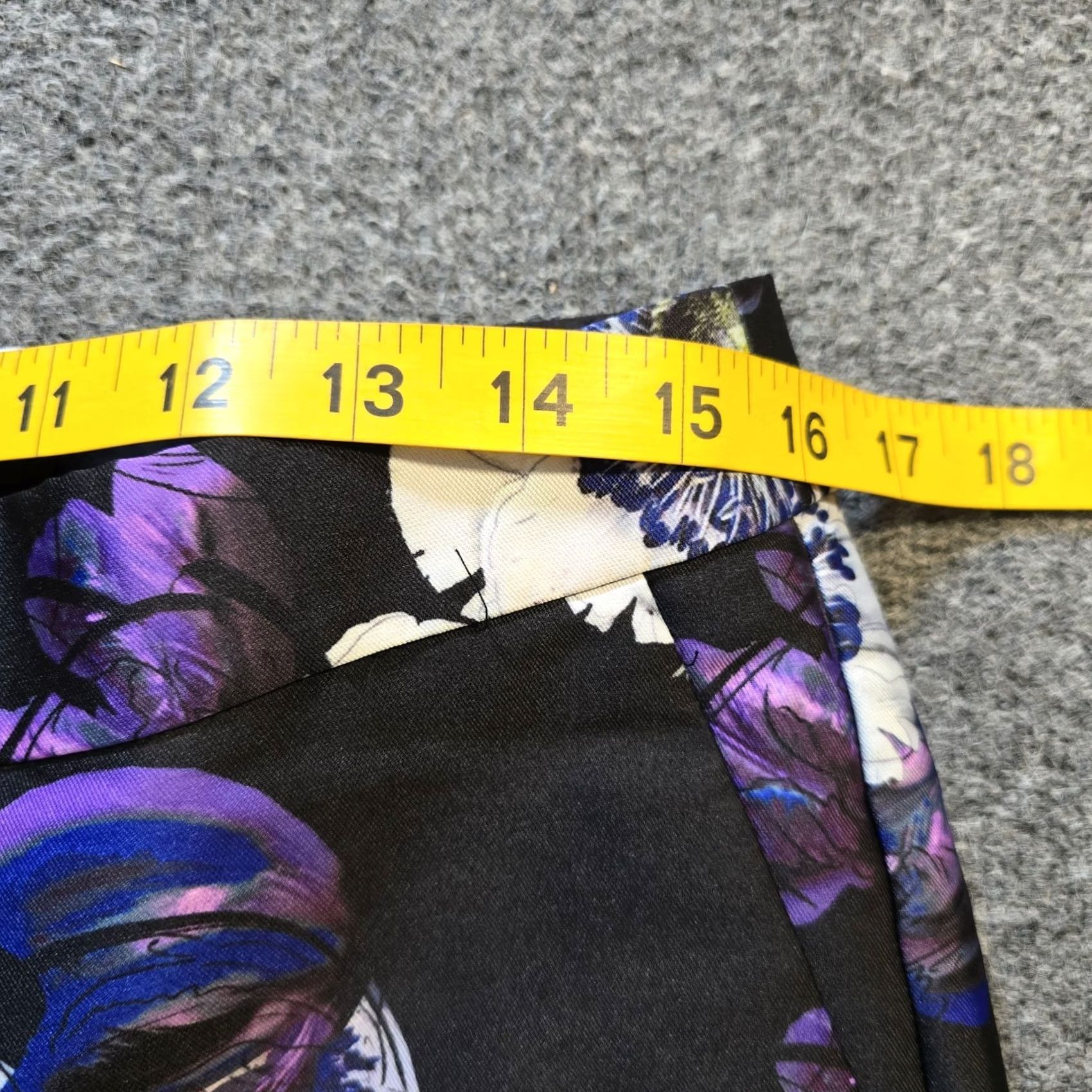 J.Crew J.CREW Pants Womens Size 10 Black Purple Floral Straight Leg Dressy Size 32" / US 10 / IT 46 - 6 Thumbnail