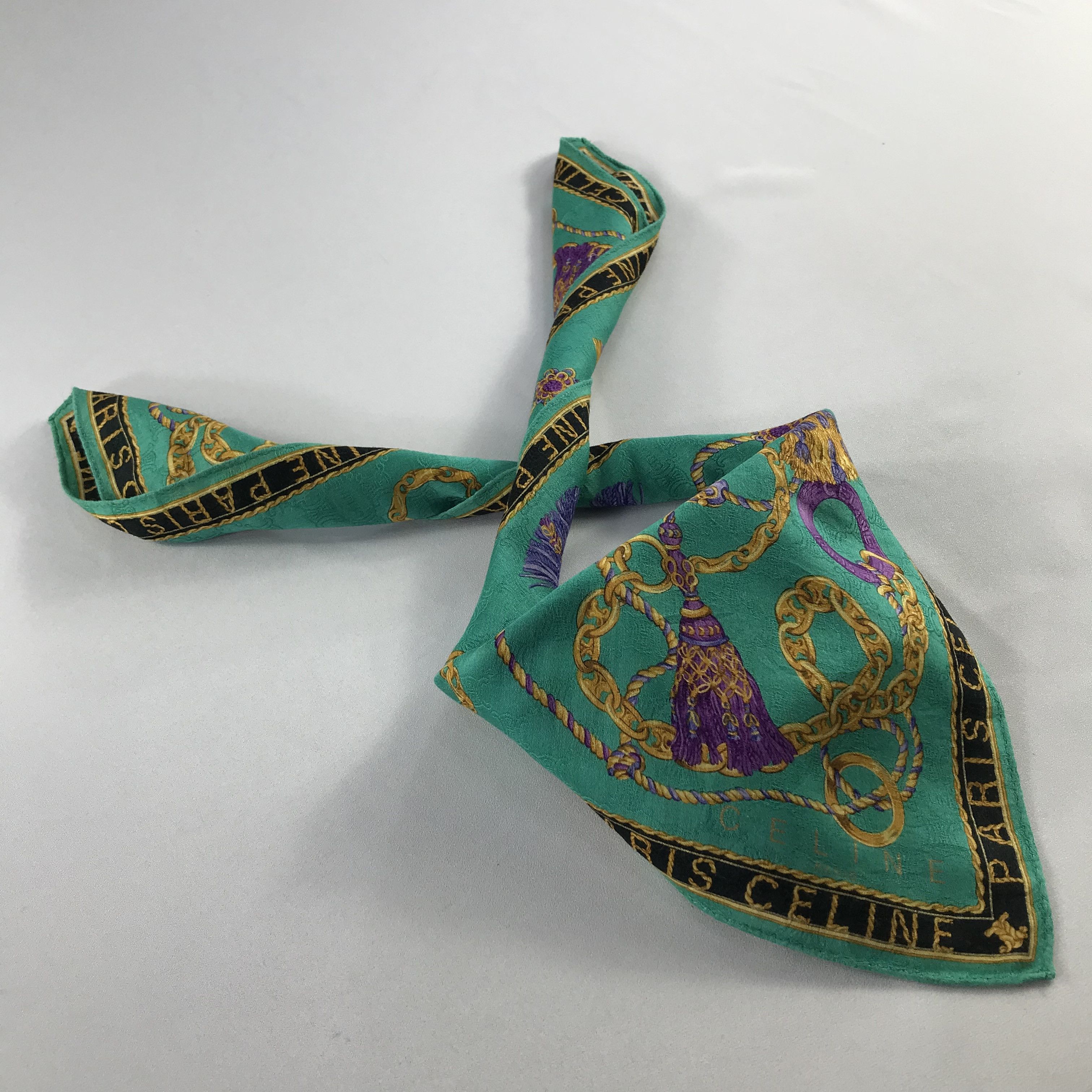 Celine Celine Handkerchief / Bandana / Neckerchief C528 Size ONE SIZE - 2 Thumbnail