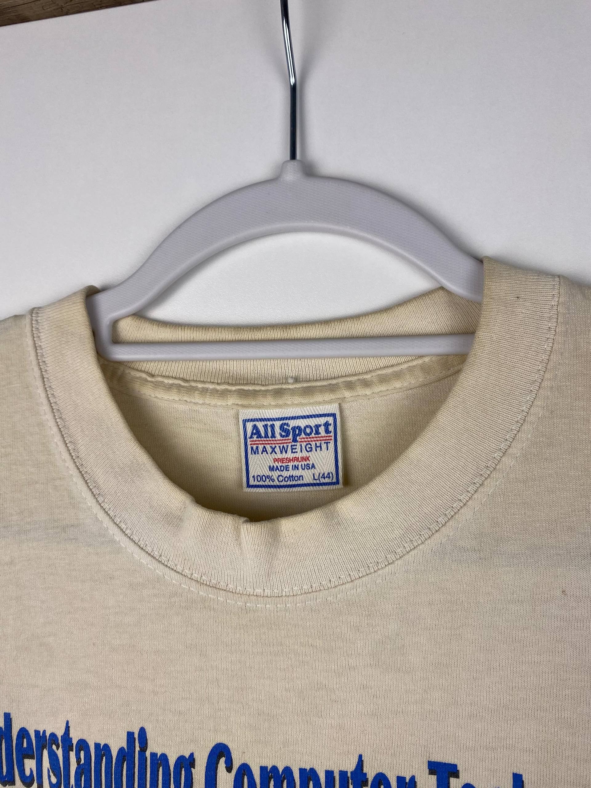 All Sport Vintage Understanding Computer Technology 90s Graphic Tee Size US L / EU 52-54 / 3 - 10 Thumbnail