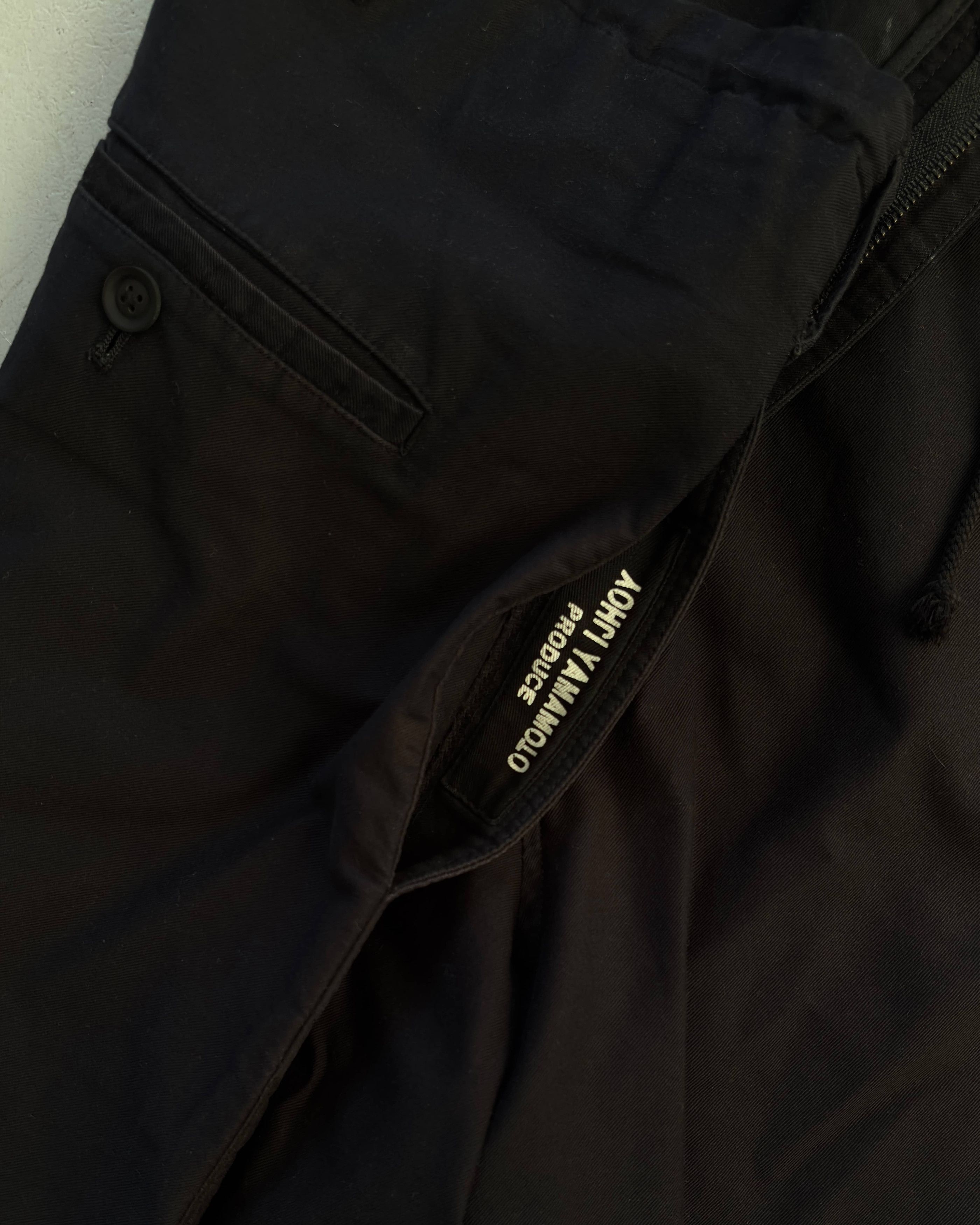 Yohji Yamamoto Yohji Yamamoto Drawstring Pants Navy Size US 34 / EU 50 - 6 Thumbnail