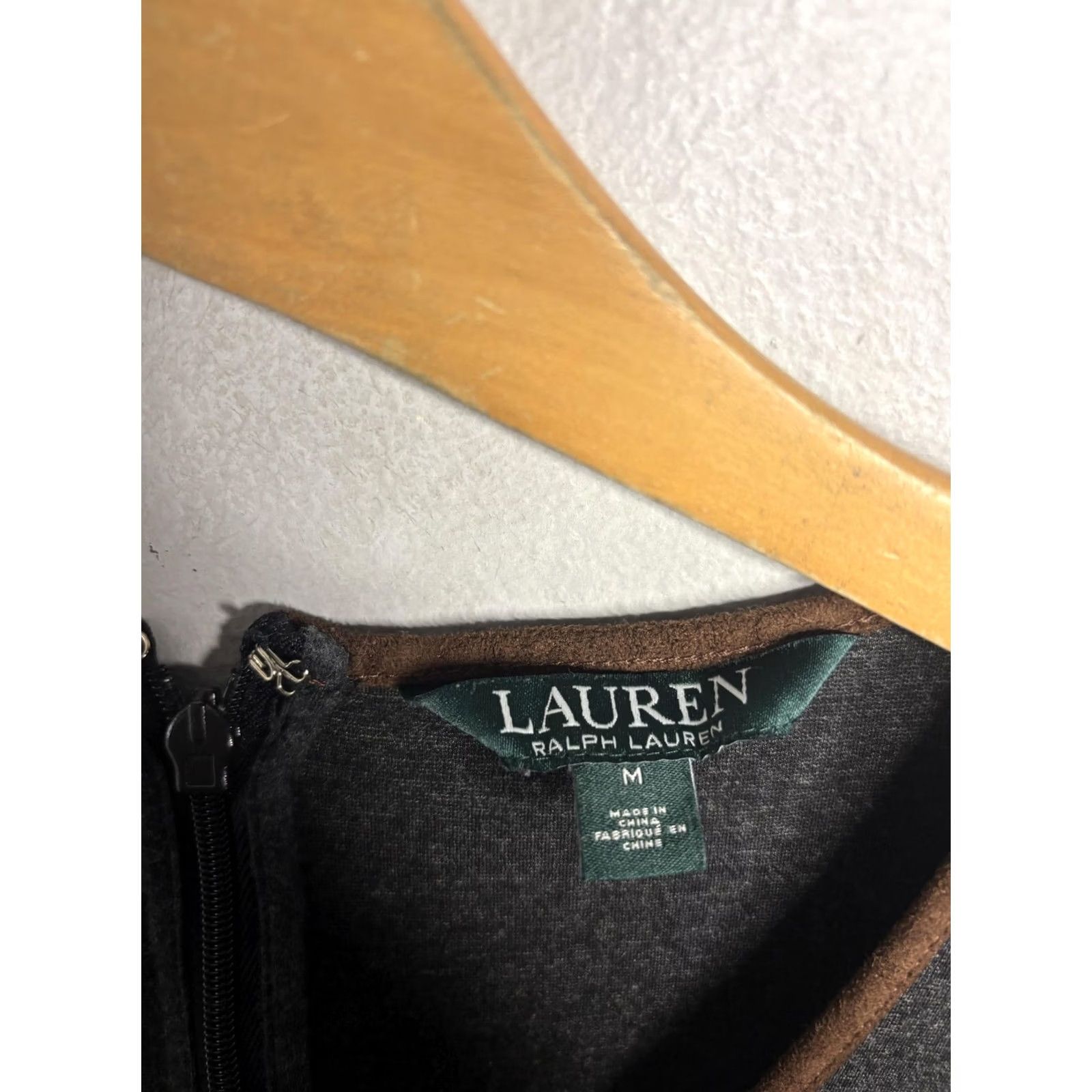 Ralph Lauren Lauren Ralph Dress Womens M Gray Sleeveless Neck Fit Flare Size M / US 6-8 / IT 42-44 - 3 Thumbnail