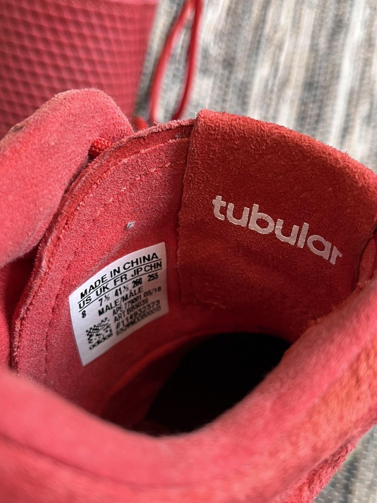Adidas × Vintage Adidas Tubular red sneakers Size US 8 / EU 41 - 16 Thumbnail