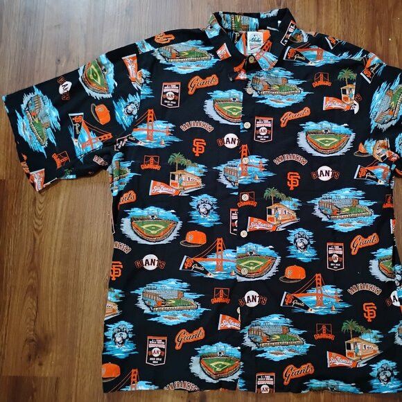 Reyn Spooner Vintage Reyn Spooner San Francisco Giants Hawaiian Shirt Size US XXL / EU 58 / 5 - 3 Thumbnail