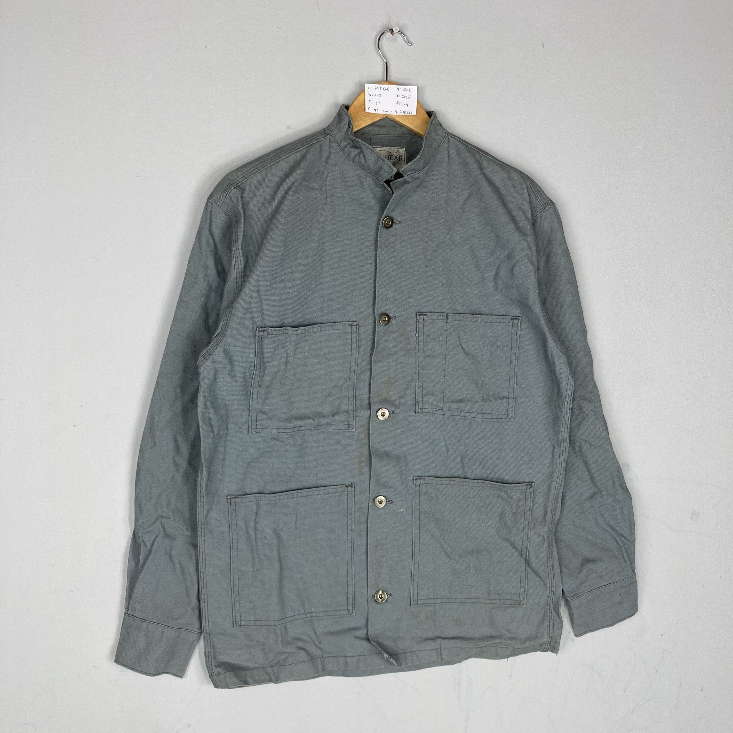 Vintage Vintage BLUE BEAR Made In Usa Denim Chore Jacket Size US M / EU 48-50 / 2 - 2 Thumbnail