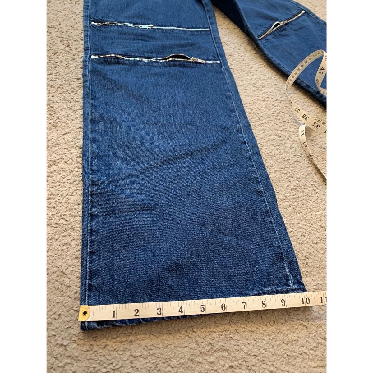 Helmut Lang HELMUT LANG ZIPPER WIDE JEANS Size US 32 / EU 48 - 22 Thumbnail