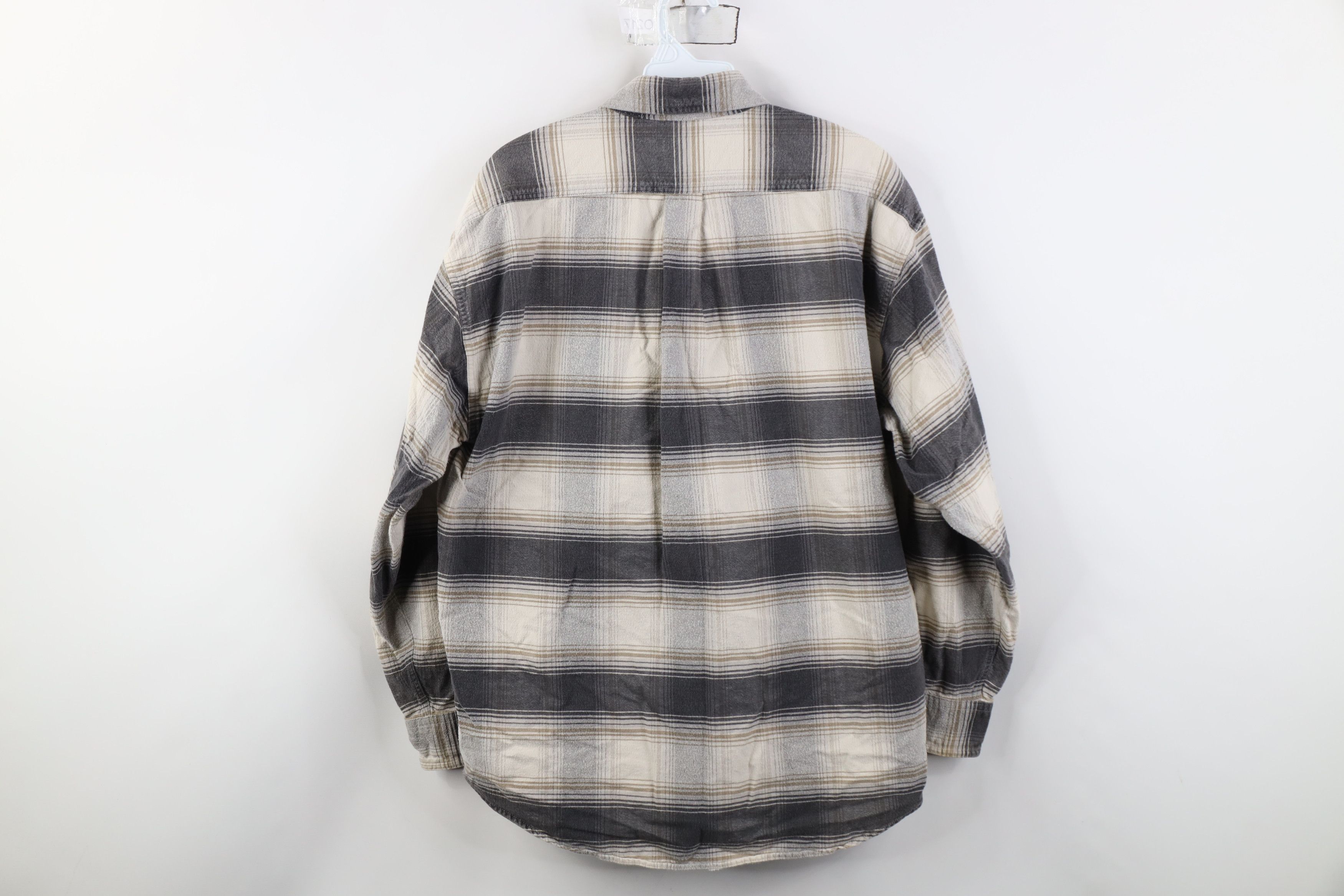 Vintage Vintage 90s Streetwear Heavyweight Flannel Button Down Shirt Size US L / EU 52-54 / 3 - 11 Thumbnail