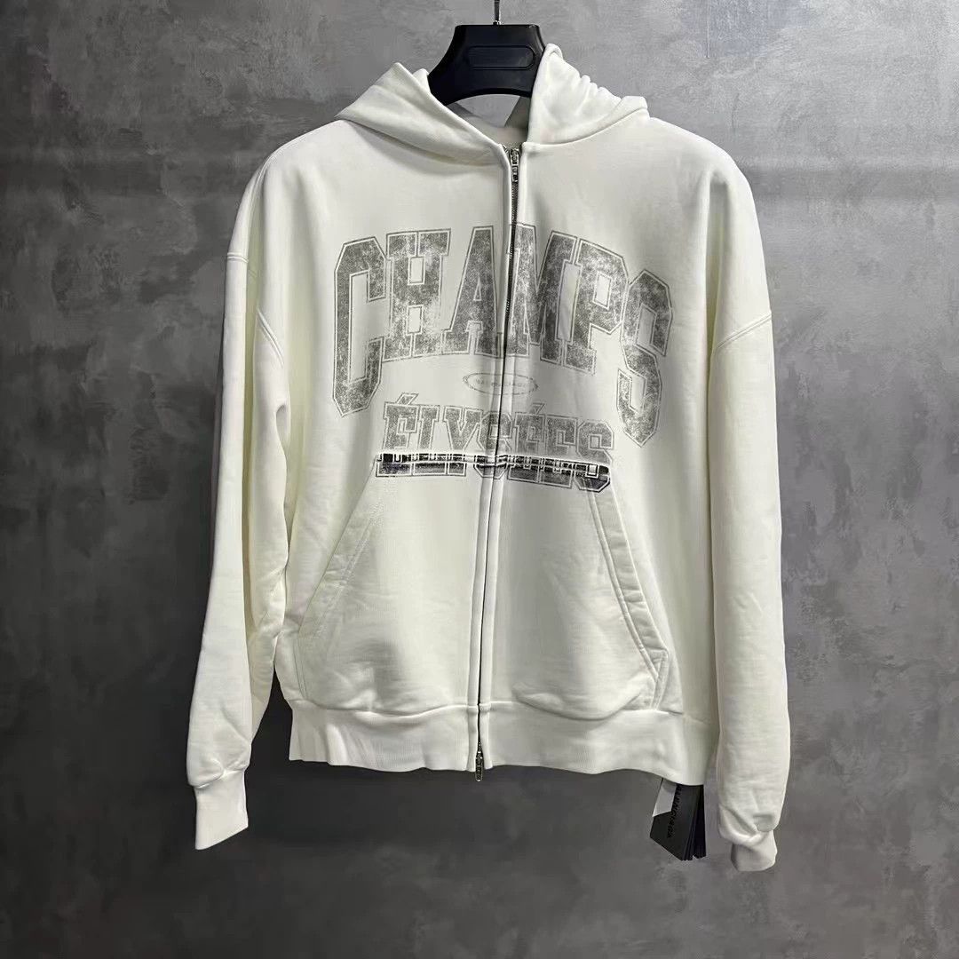 Balenciaga Balenciaga 2024 White Logo Zip Hoodie - dmc Size US XS / EU 42 / 0 - 1 Thumbnail