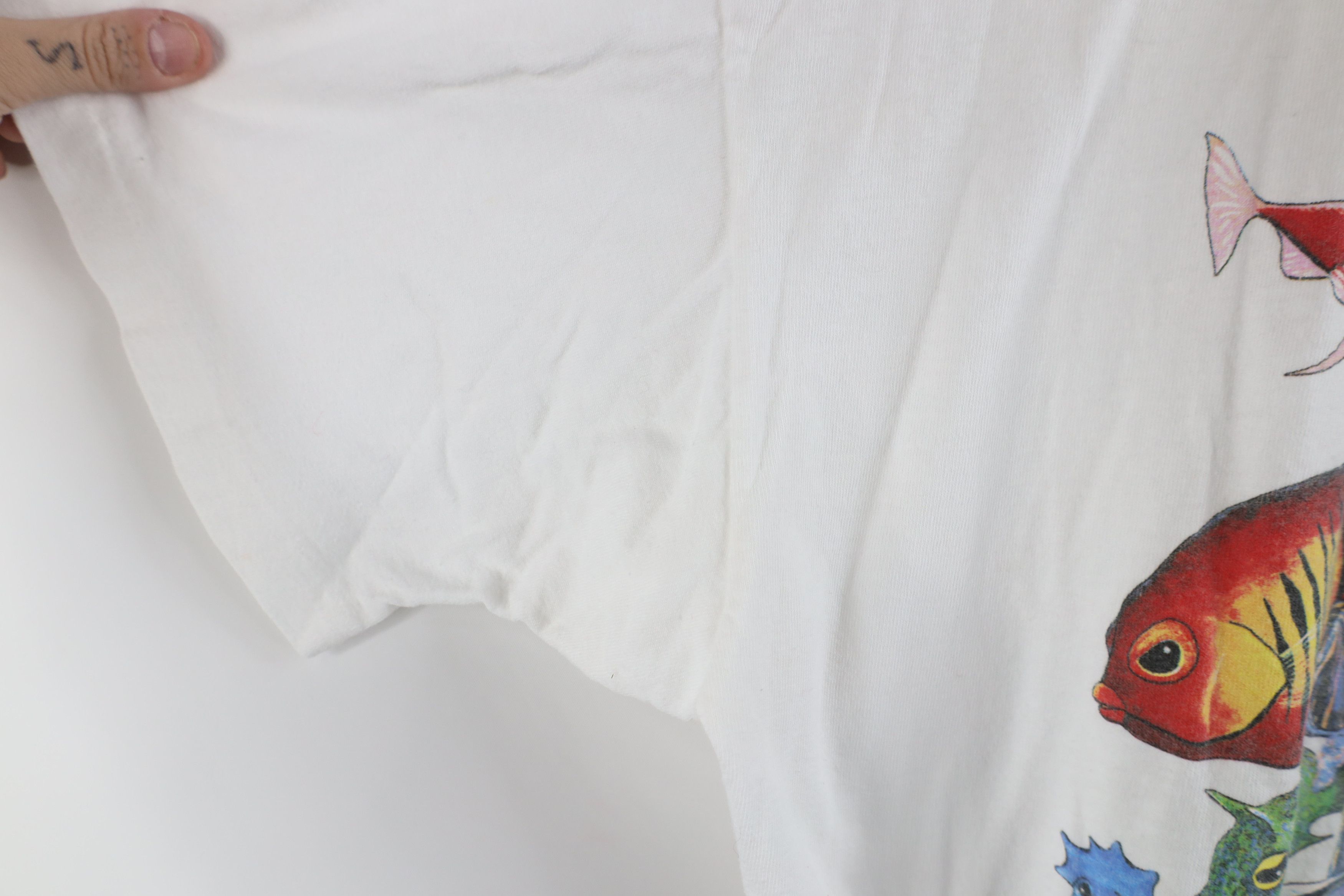Vintage Vintage 90s Streetwear Day Fish Short Sleeve T-Shirt USA Size US XXL / EU 58 / 5 - 6 Thumbnail