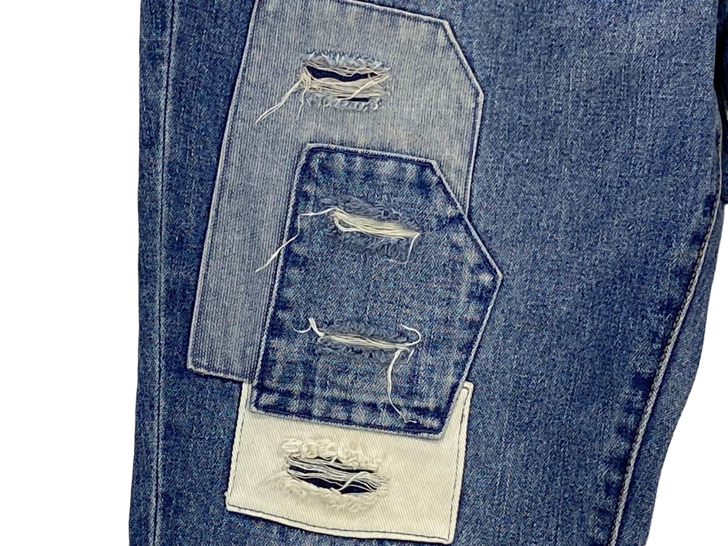 Japanese Brand Rag Machine Baggy Jeans Hip Hop Jeans Size US 34 / EU 50 - 11 Thumbnail