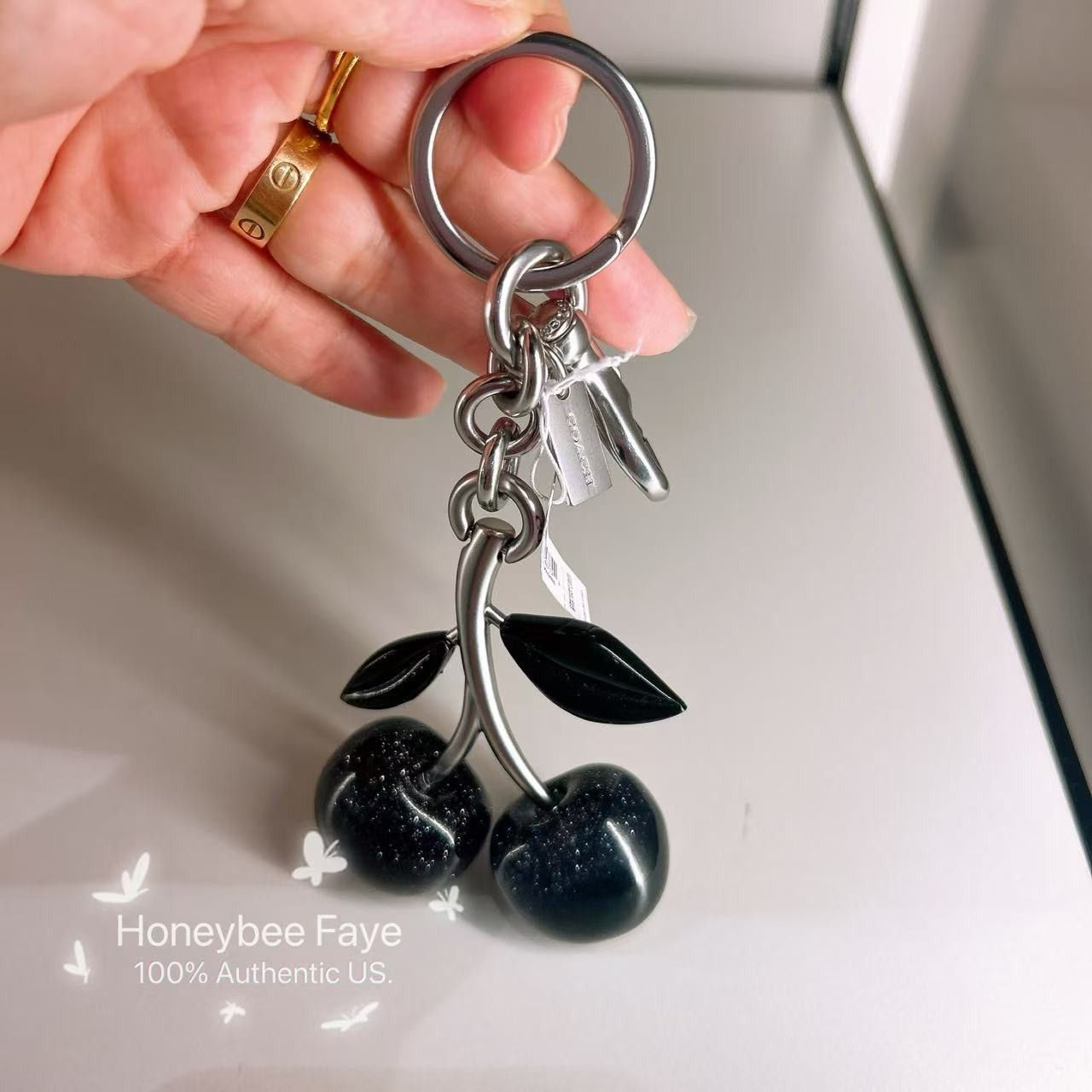 Coach Signature Cherry Bag Charm #88547 Size ONE SIZE - 2 Thumbnail