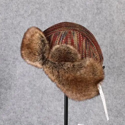 Other Vintage Bomber Hat Rex Rabbit Fur Trapper Hat Size ONE SIZE - 5 Thumbnail