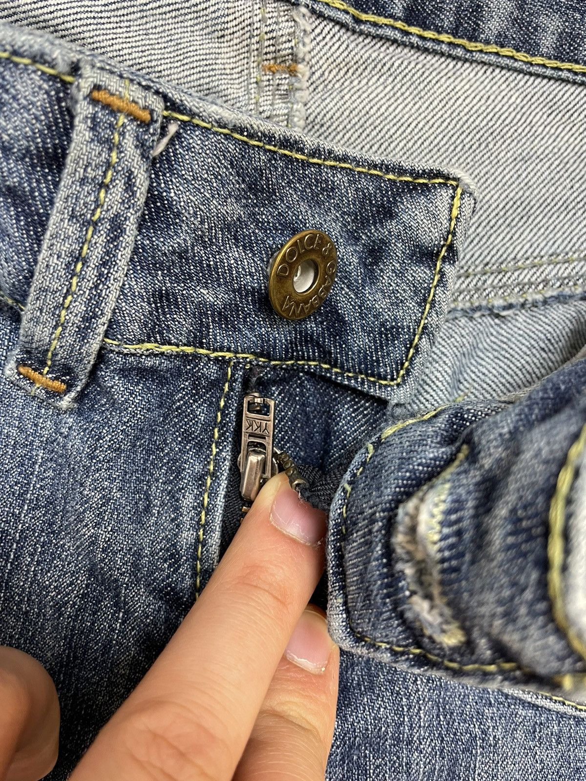Dolce & Gabbana × Vintage Vintage Dolce&Gabbana Y2K Style Blue Stonewashed Denim Jeans Size US 29 - 13 Thumbnail