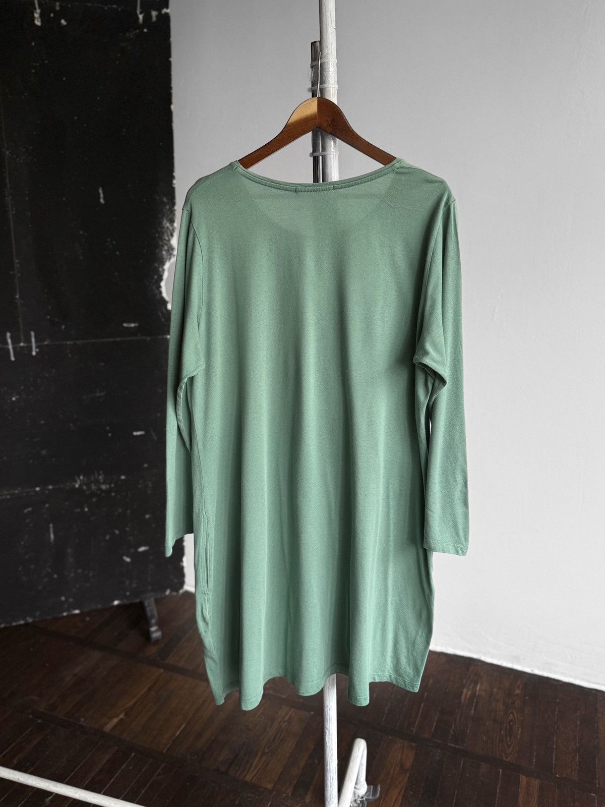 Gudrun Sjoden × Vintage Gudrun Sjoden Womens Teal Organic Cotton Dress Pockets Size XL / US 12-14 / IT 48-50 - 2 Thumbnail