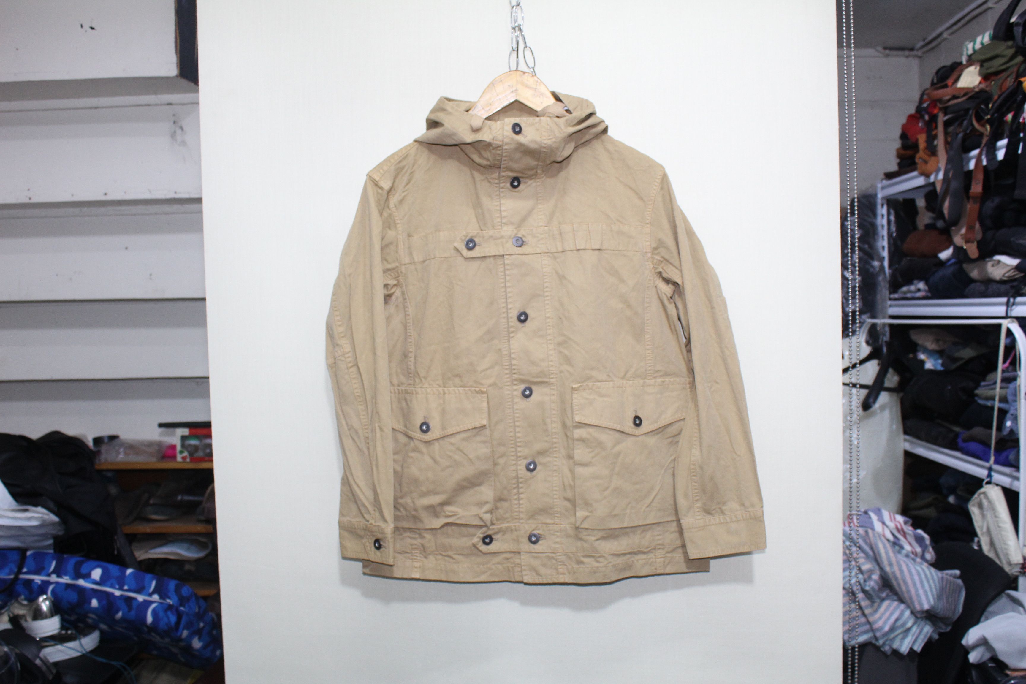 image of Final Home Military Inspired Jacket in Khaki, Men's (Size Small)