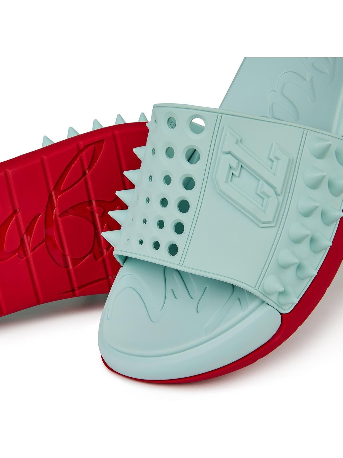 Christian Louboutin o1s1wg111025 Slide in Sky Blue Size US 12 / EU 45 - 5 Thumbnail