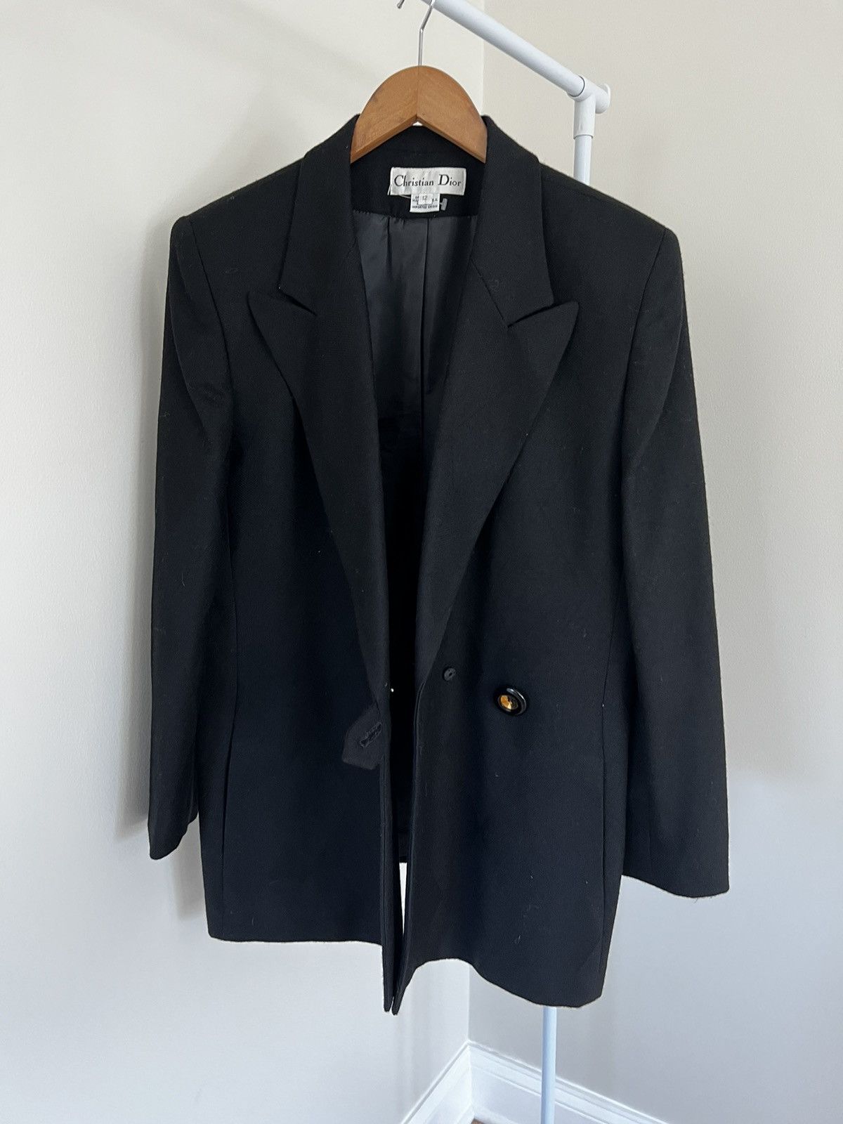 image of Luxury Christian Dior Blazer in Black, Women's (Size XL)