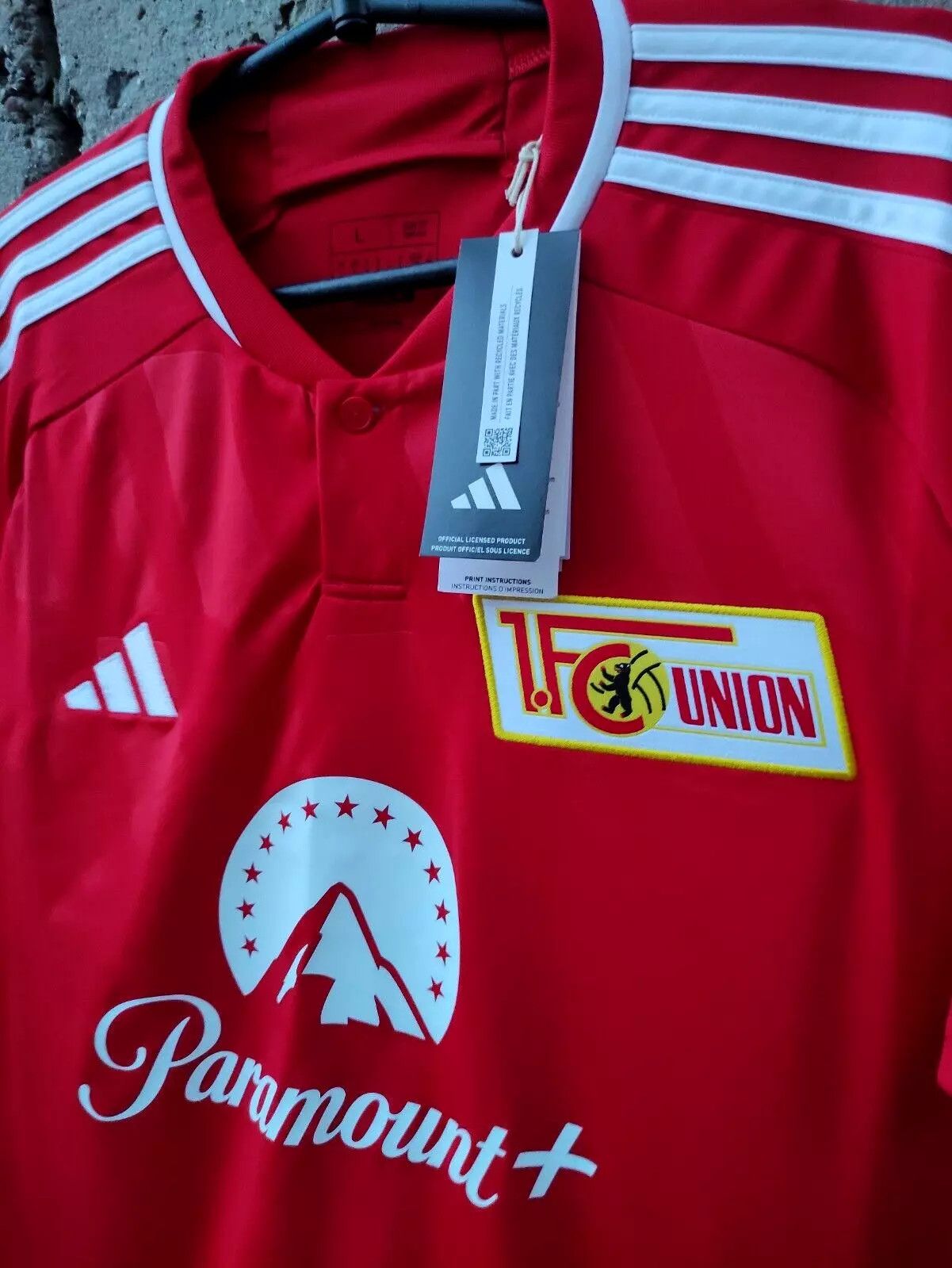 Adidas 1. FC Union Berlin 2023 2024 HOME SHIRT JERSEY ADIDAS MEN Size US L / EU 52-54 / 3 - 3 Thumbnail