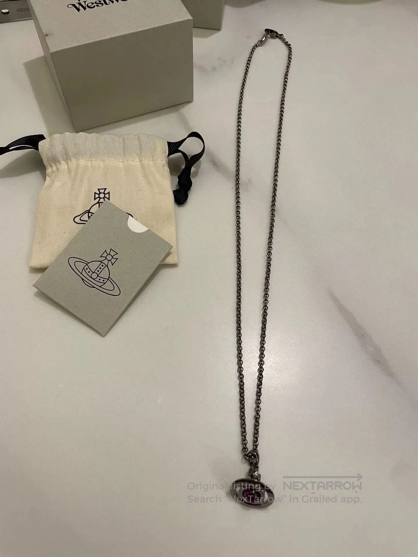 Vivienne Westwood Vivienne Westwood Purple Orb Saturn Necklace. Size ONE SIZE - 1 Thumbnail