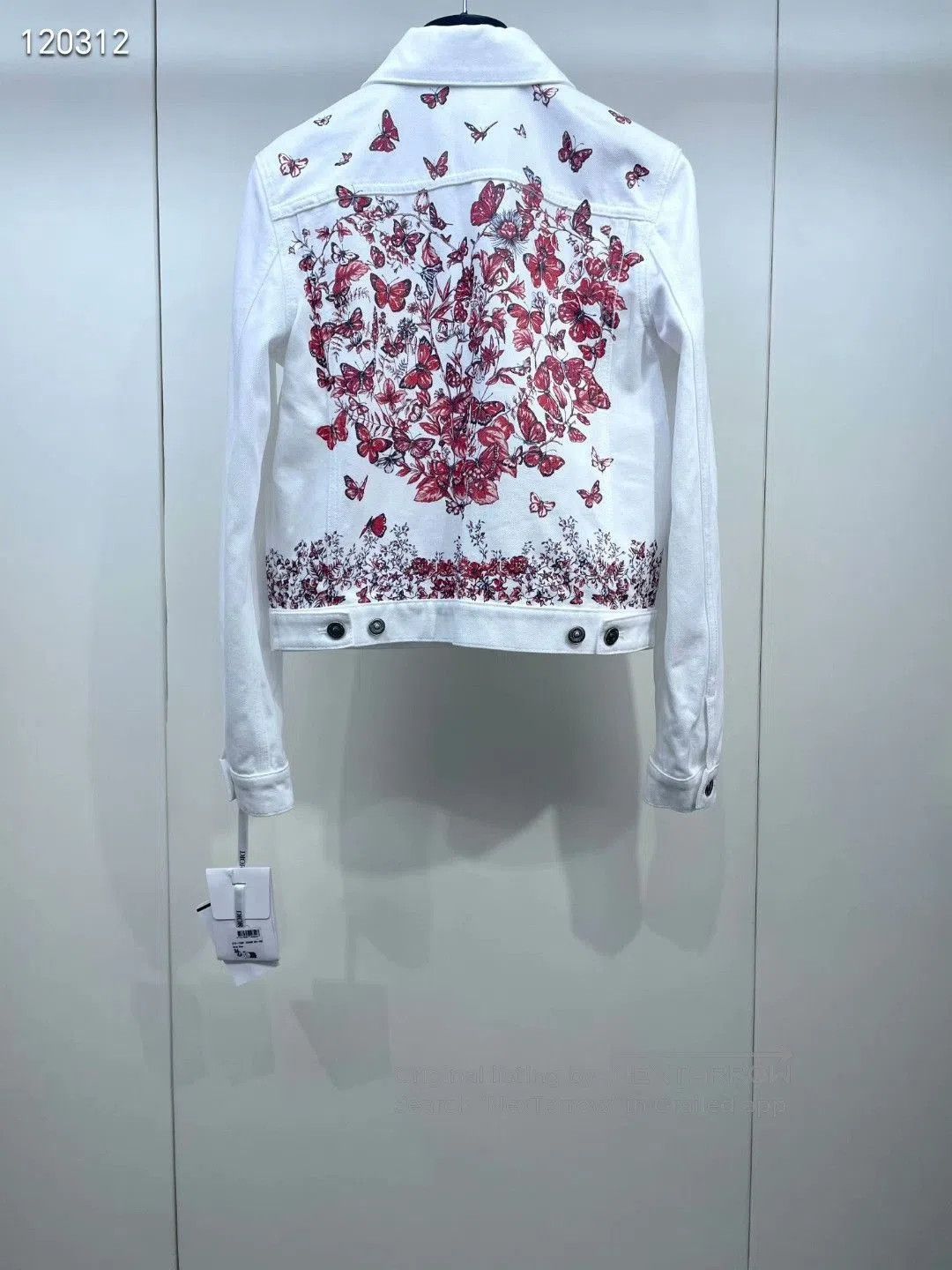 Dior Dior 2024 Butterfly Denim Jacket. Size XXS / US 00 / IT 34 - 1 Thumbnail
