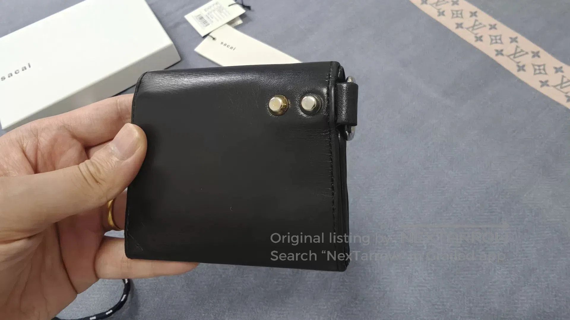 Sacai sacai x PORTER Leather Trifold Wallet. Size ONE SIZE - 5 Thumbnail