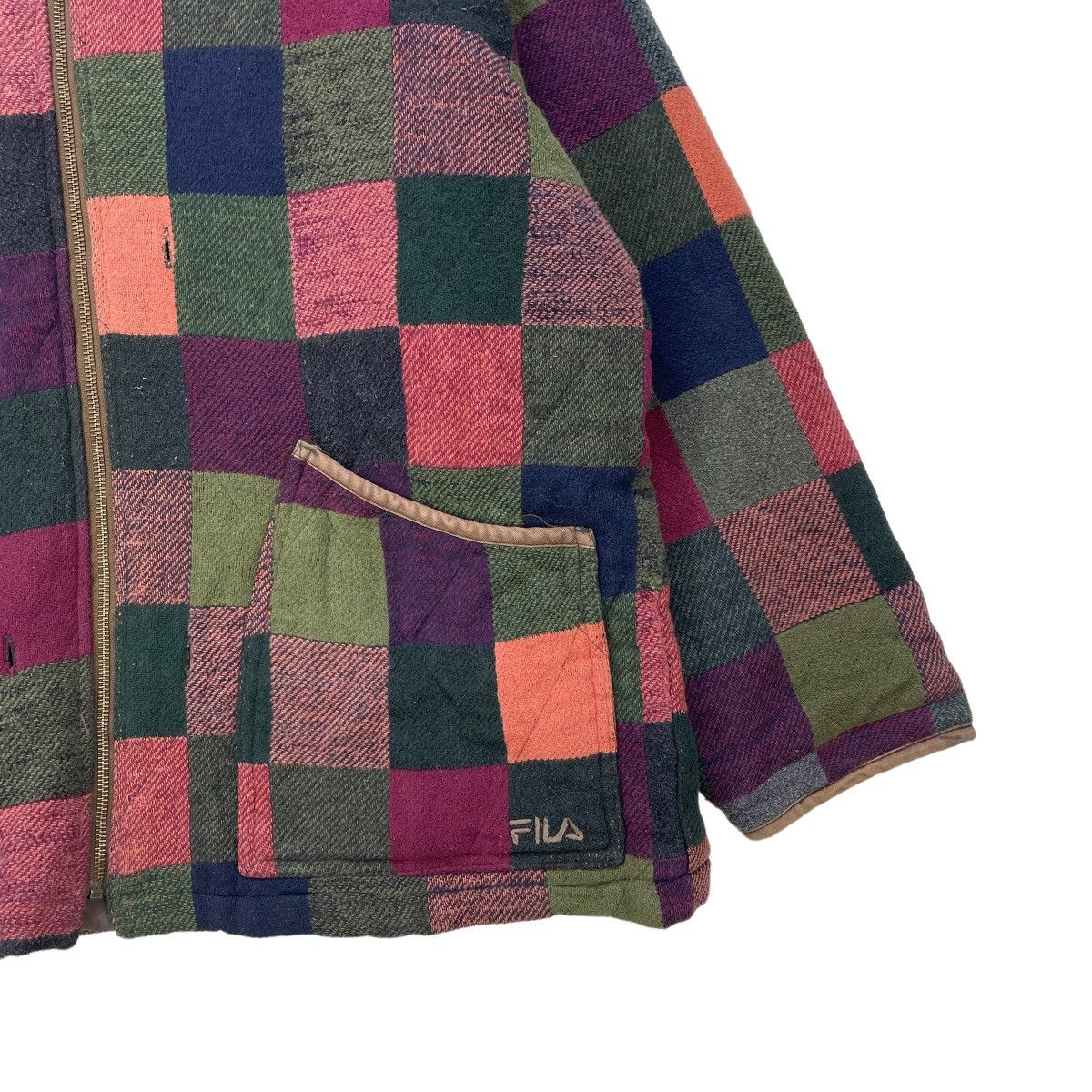 Fila × Vintage 💥Vintage 90s Fila Pachtwork Jacket Size US XL / EU 56 / 4 - 4 Thumbnail