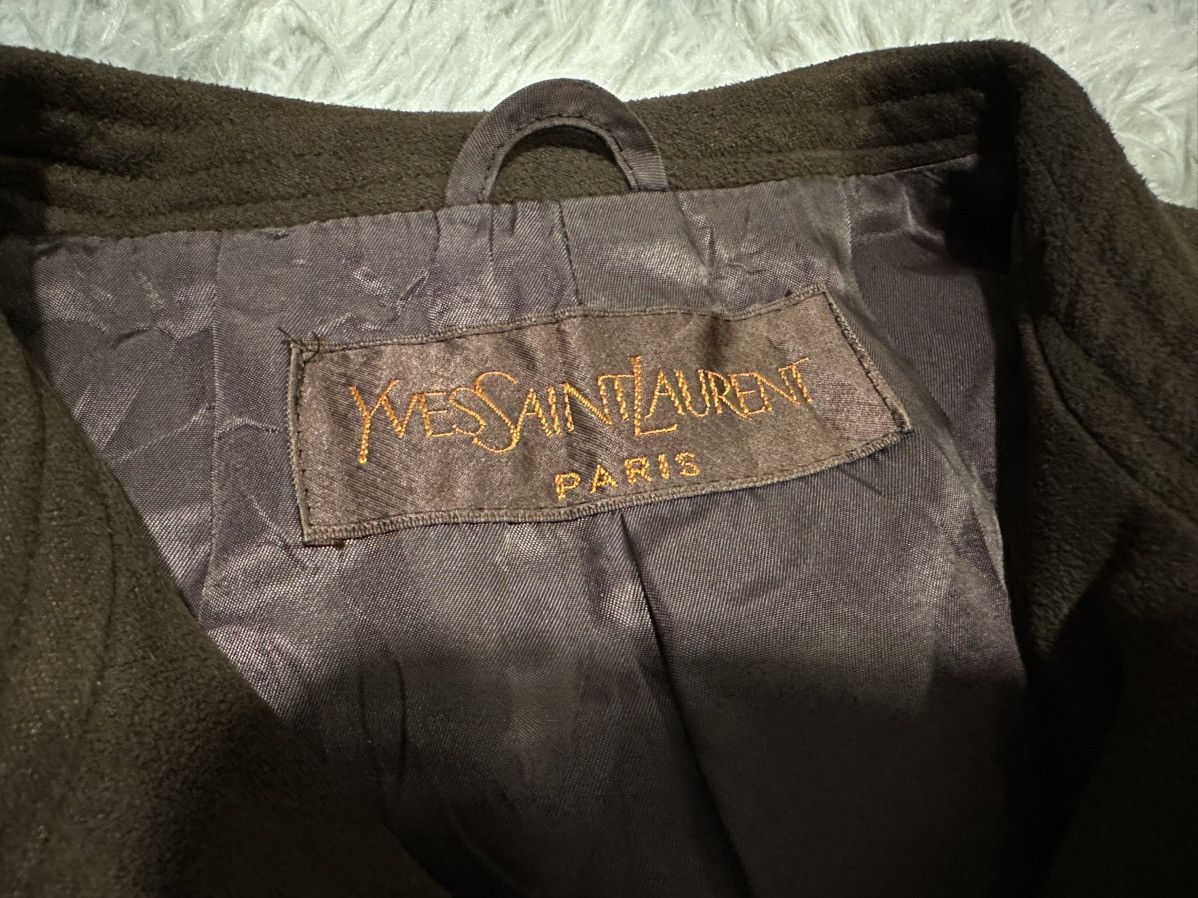 Yves Saint Laurent 🔥Vintage Yves Saint Laurent Toray Coat Long Jacket Collarles Size US L / EU 52-54 / 3 - 14 Thumbnail