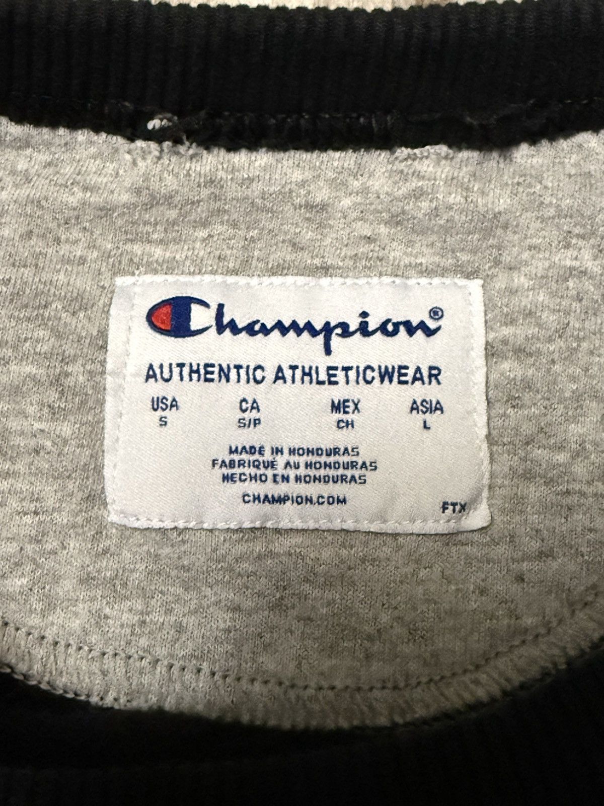 Champion Champion Athletic Men’s Pullover Logo Crewneck Black/White Size US S / EU 44-46 / 1 - 5 Thumbnail