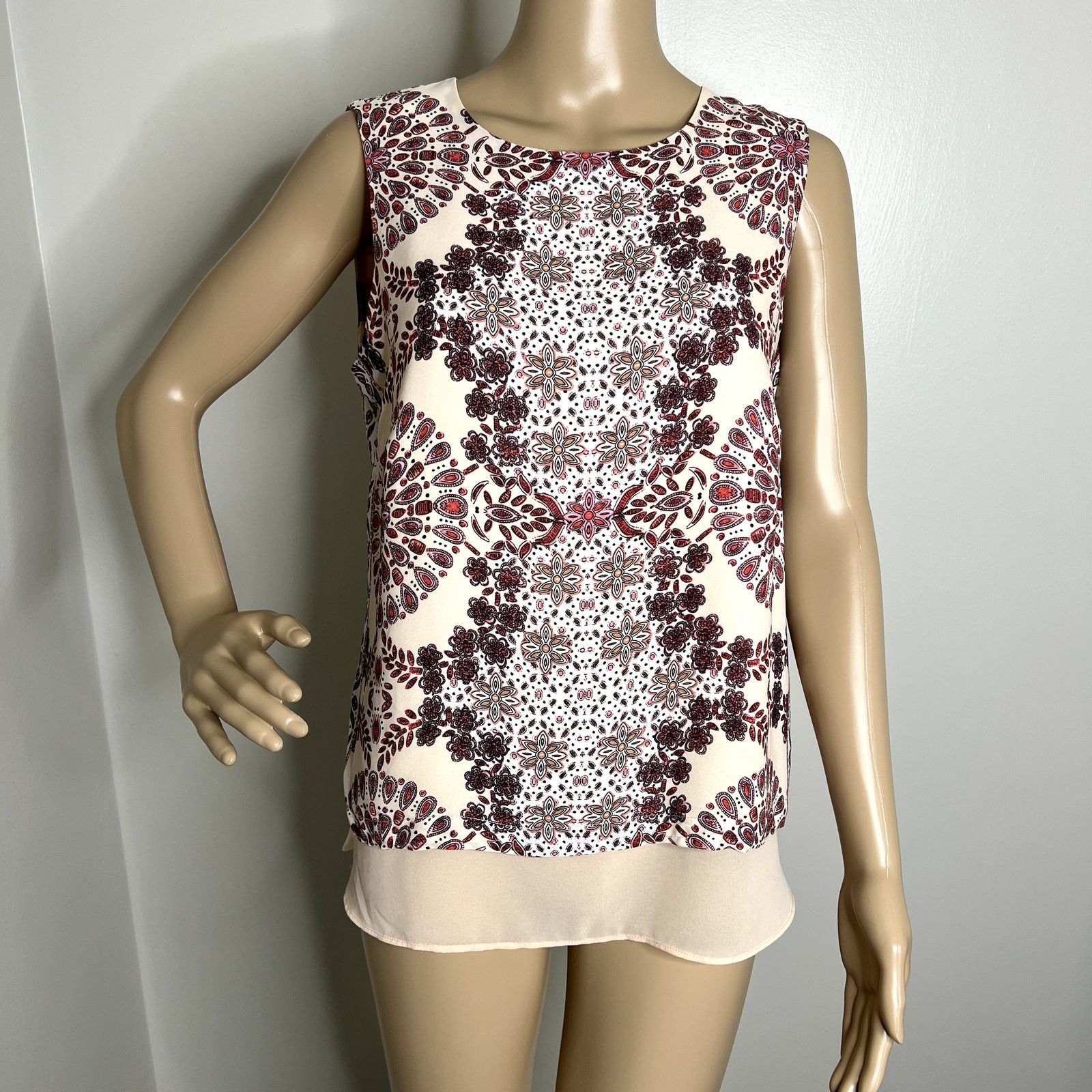 Other Rose + Olive Pink Patterned Tank Top Size M / US 6-8 / IT 42-44 - 9 Thumbnail