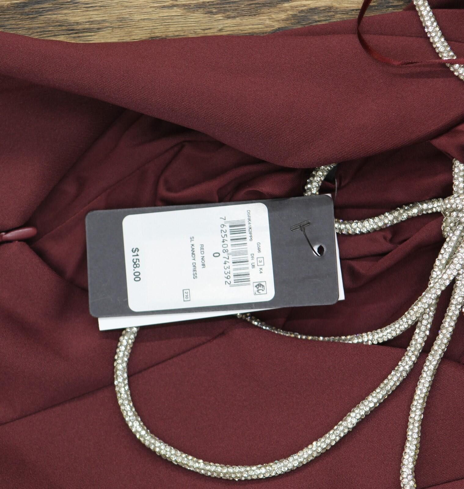 Guess Nwt Guess Strap Open Back Mini Dress D5rk41k3pp0 Red 0 Size XS / US 0-2 / IT 36-38 - 4 Thumbnail
