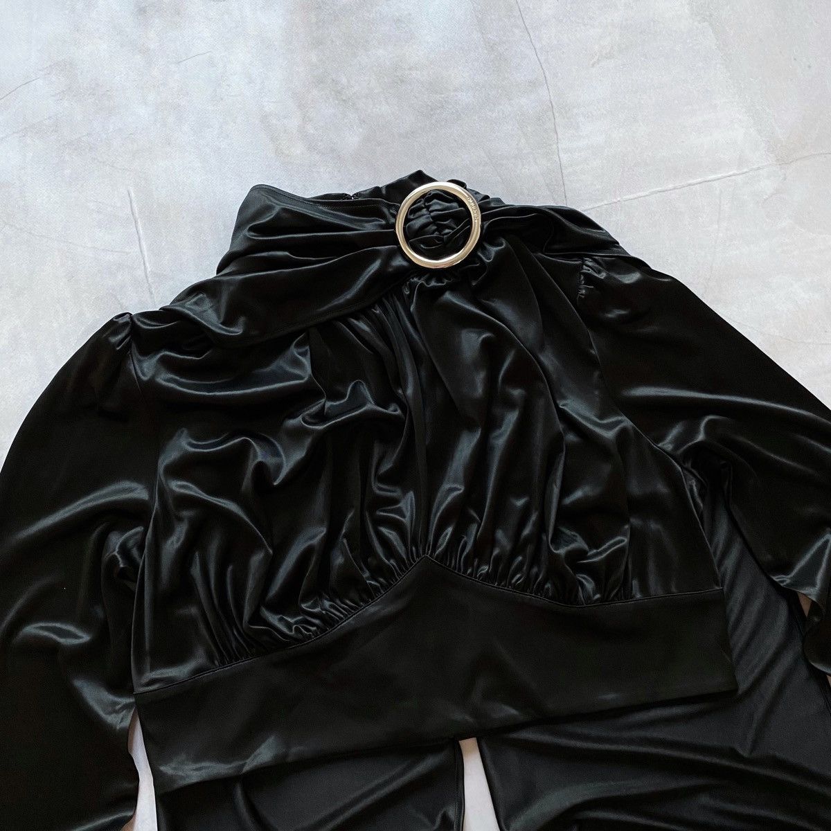 Hysteric Glamour Paco Rabanne x H&M Eastman Naia Acetate Scarf Top Blouse Size XXL / US 16-18 / IT 52-54 - 3 Thumbnail