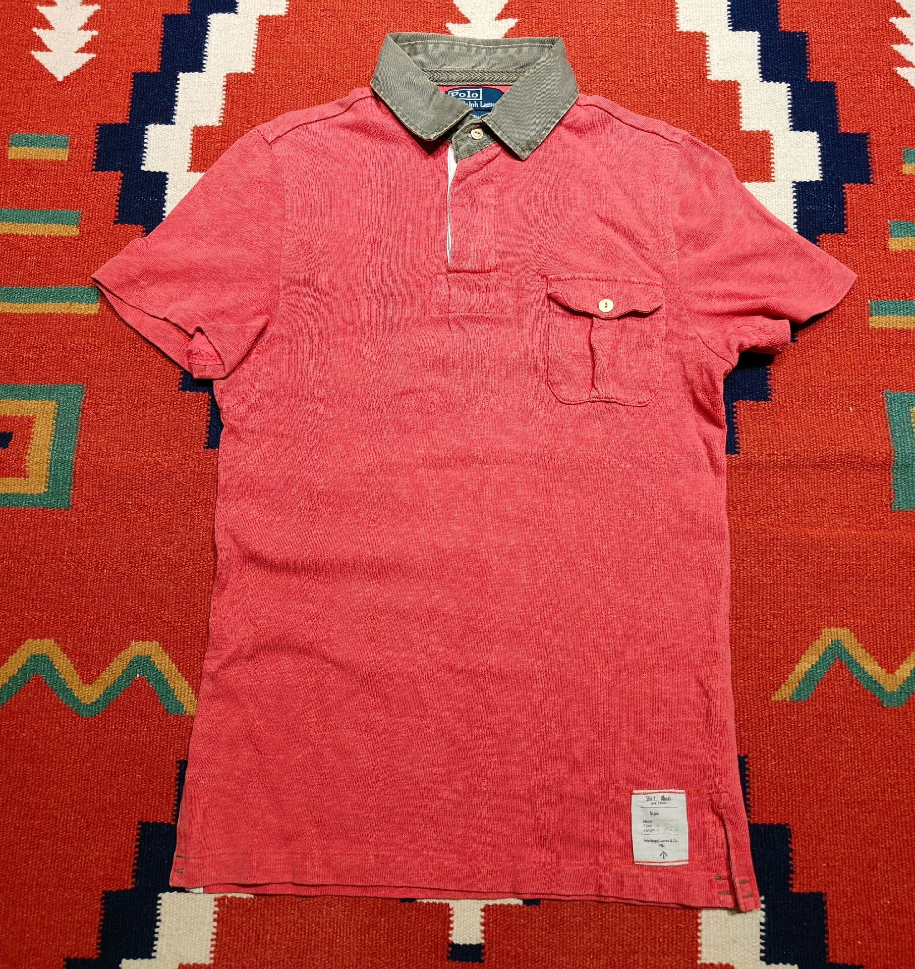 RRL Ralph Lauren Ralph Lauren Military Short-Sleeve Polo Size US M / EU 48-50 / 2 - 1 Thumbnail