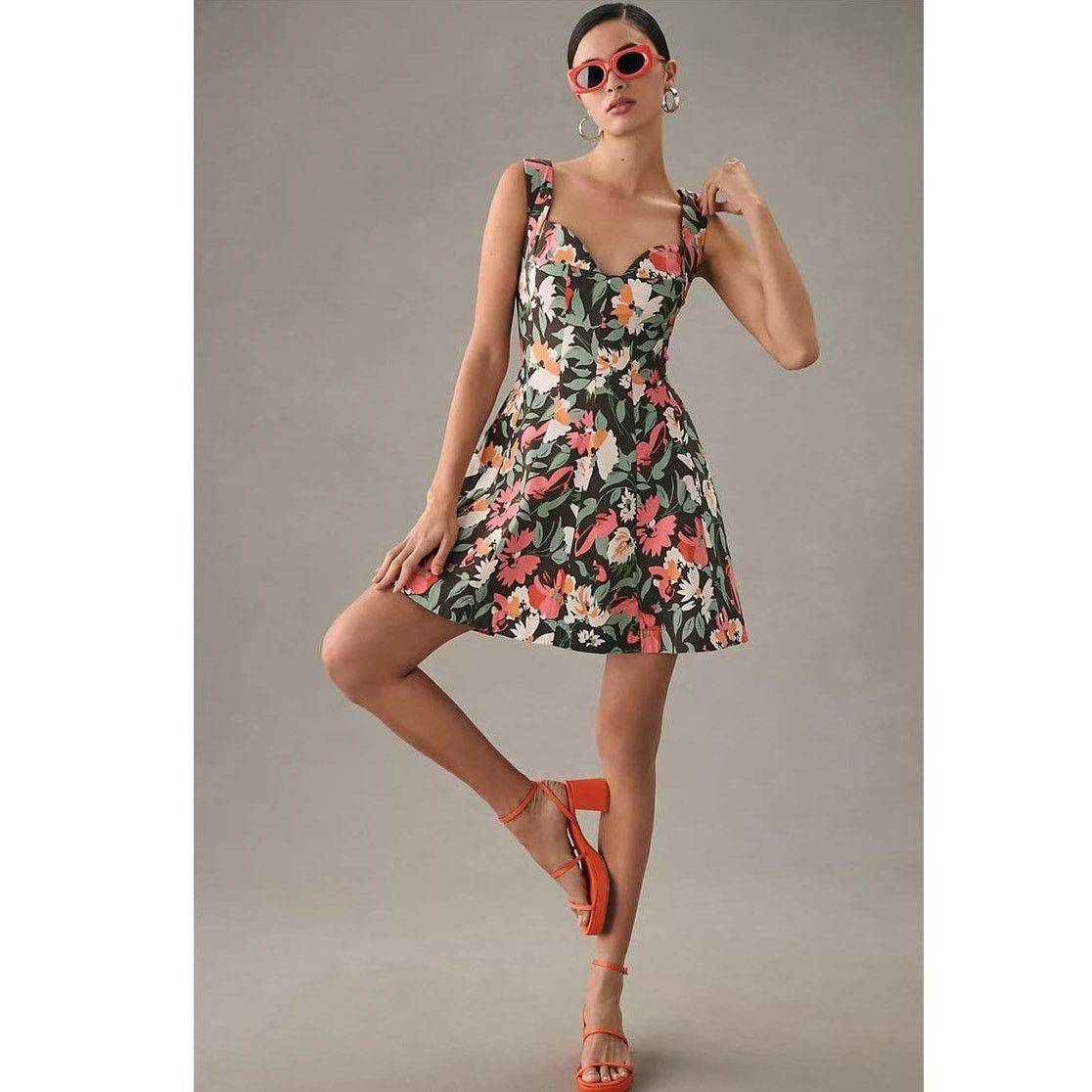 Anthropologie New By Anthropologie Sweetheart Floral Mini Dress $180 M Size M / US 6-8 / IT 42-44 - 2 Thumbnail