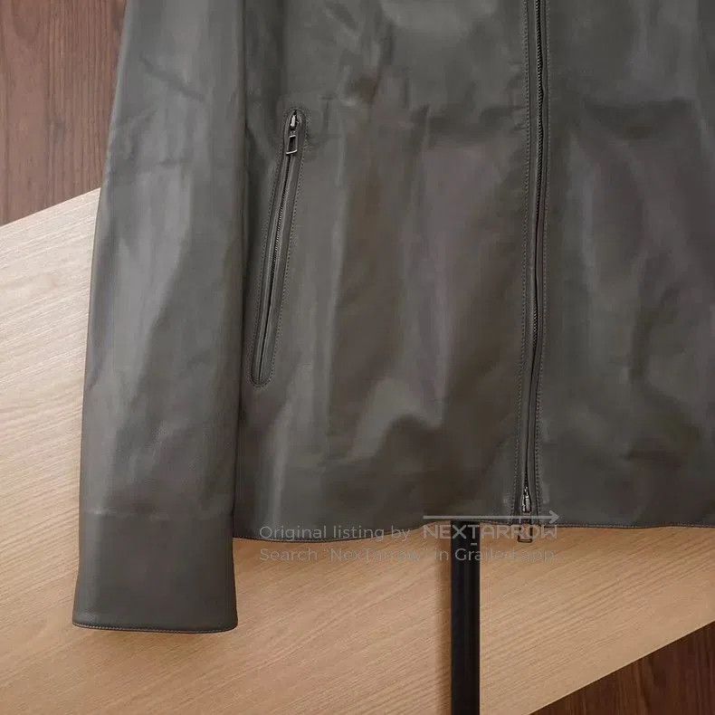 Loro Piana Loro Piana Lambskin Collared Leather Jacket. Size US XL / EU 56 / 4 - 6 Thumbnail