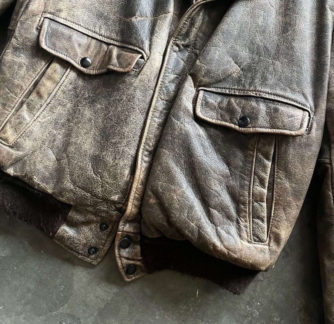 Cooper True Vintage 1970s RARE Made in USA A-2 Flight Bomber Jacket Size US S / EU 44-46 / 1 - 5 Thumbnail