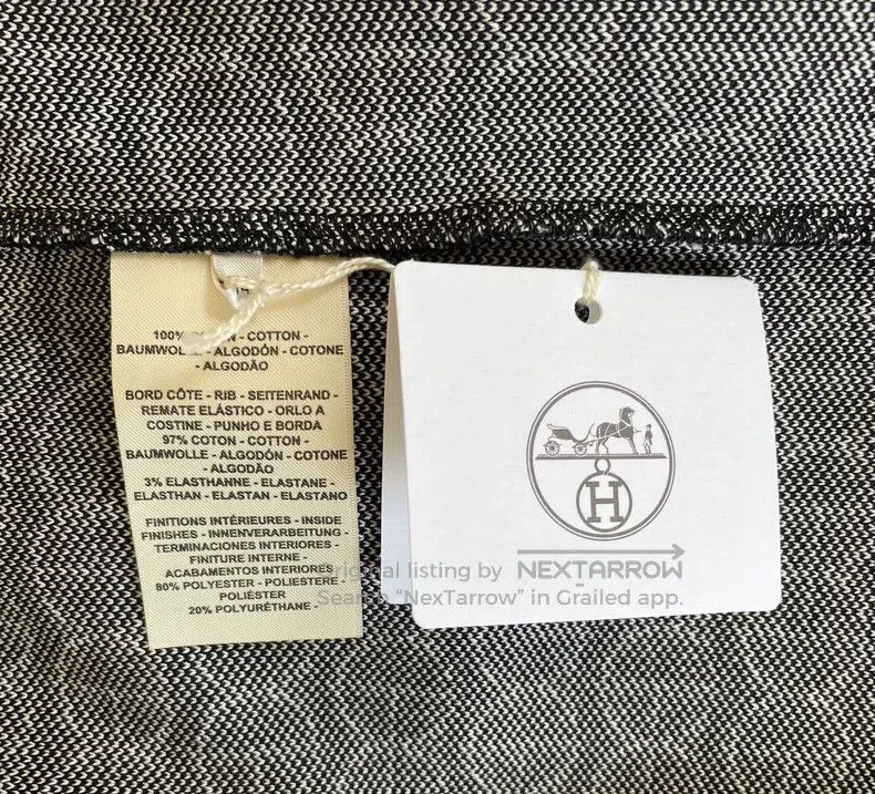 Hermes Hermes Black full-print logo short sleeve dress, classic z Size XXS / US 00 / IT 34 - 7 Thumbnail