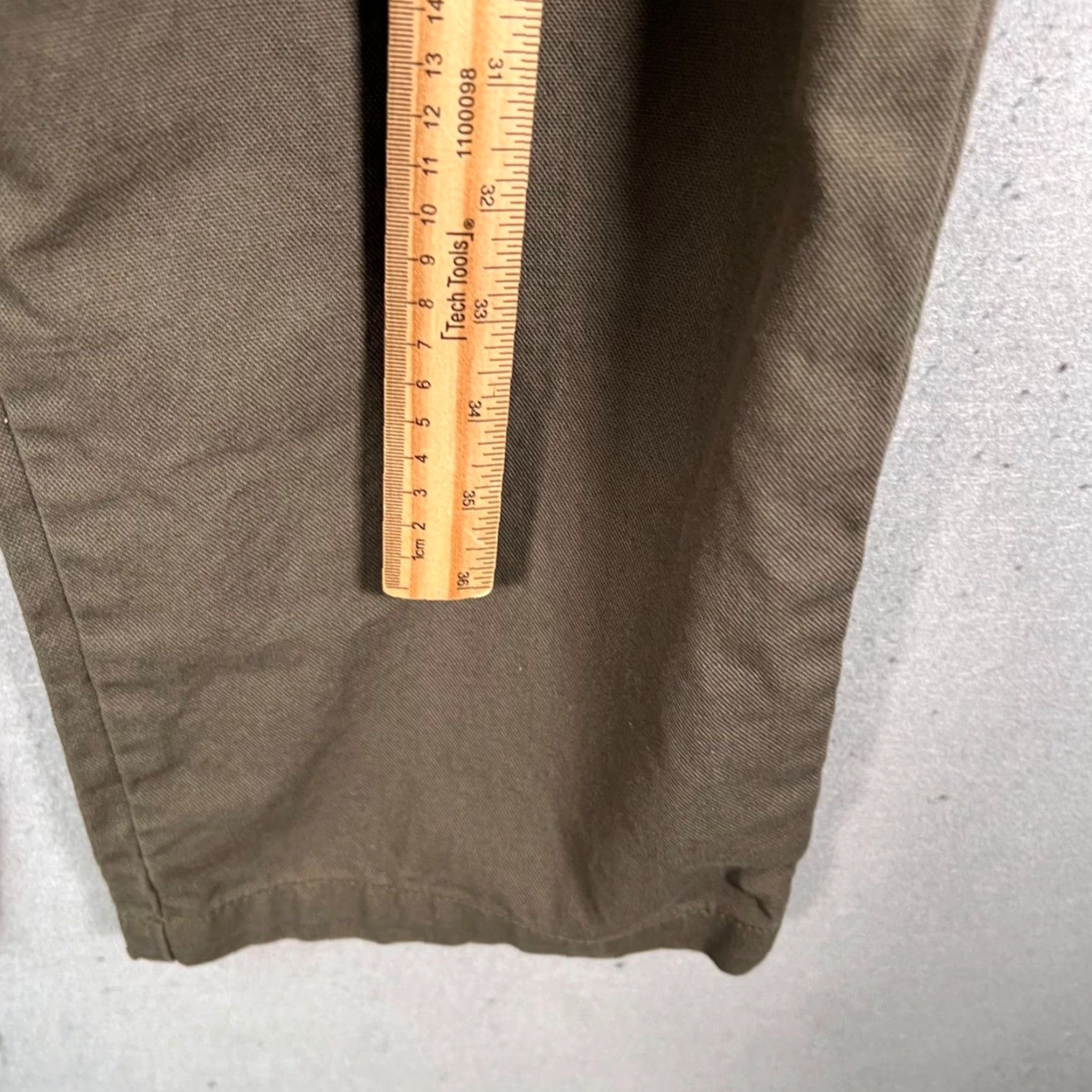 Freshjive Freshjive Mens 34 Olive Green Avenues Chino Pants Made In USA 100% Cotton Size US 34 / EU 50 - 6 Thumbnail