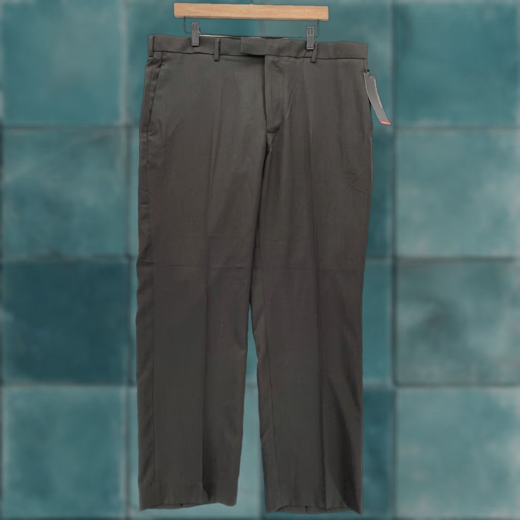perry ellis men's modern fit portfolio performance dress pants Perry Ellis Portfolio Men's Very Slim Fit Tech Portfolio Dress Pants in Ink/Blue, Size 36, 100% Polyester, Solid