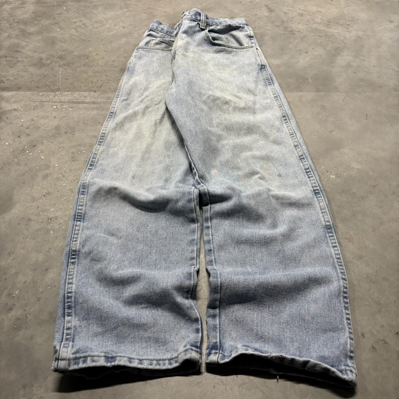 Japanese Brand × Vintage Crazy Vintage Y2K/2000s Light Wash Streetwear Essential Denim Jeans! Size US 34 / EU 50 - 3 Thumbnail
