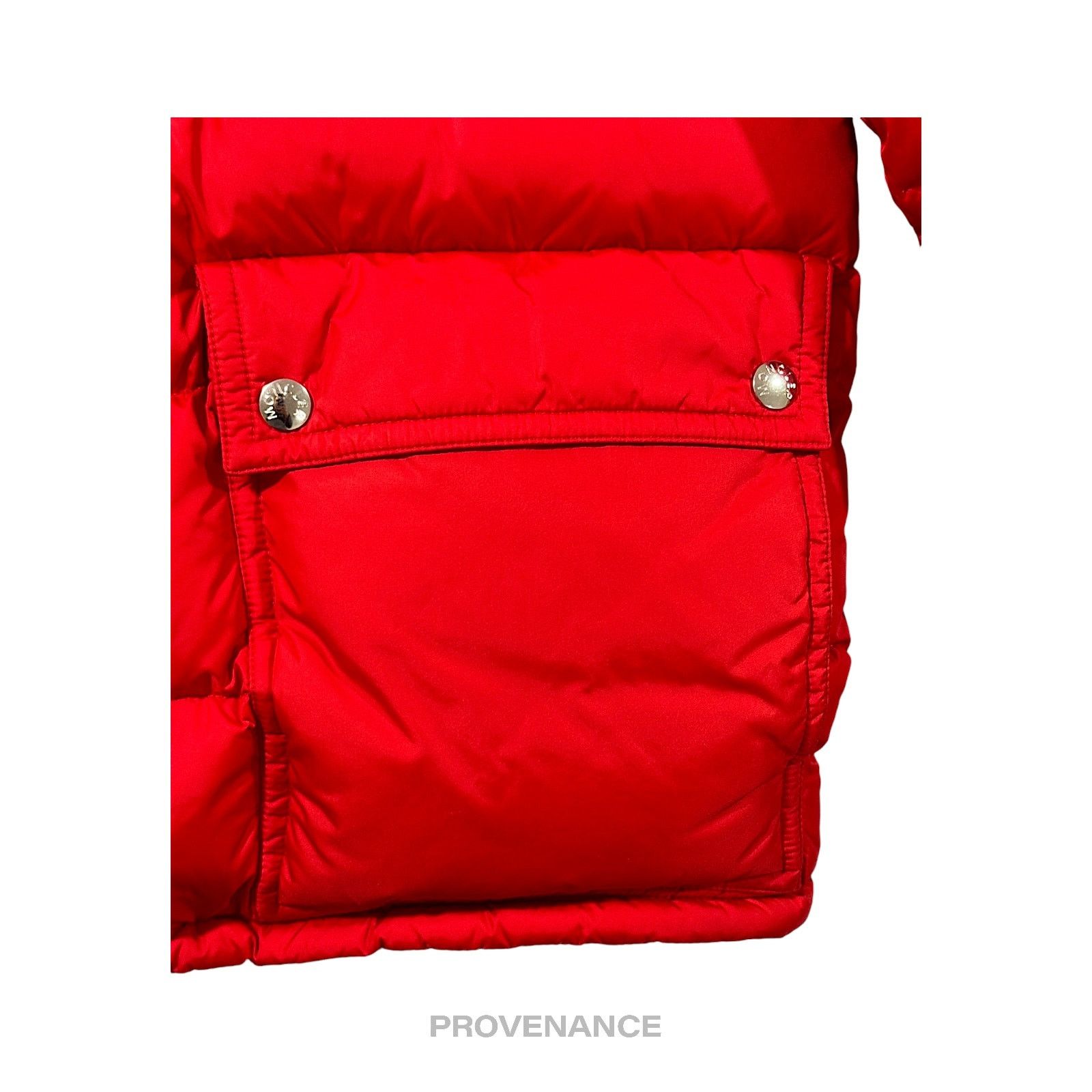 Moncler 🔴 Moncler Brel Down Puffer Bomber Jacket Coat - Red 3 L Size US L / EU 52-54 / 3 - 12 Thumbnail