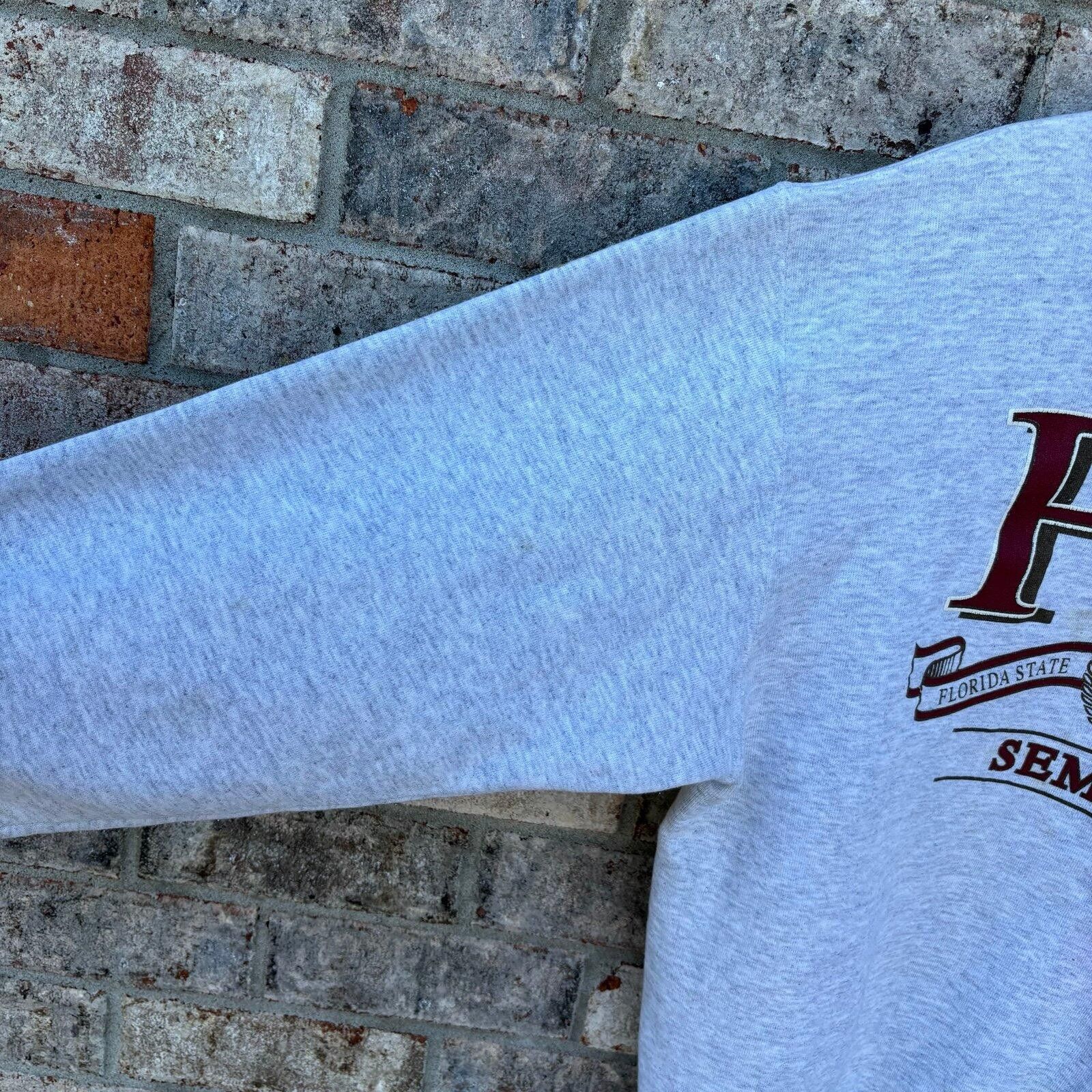 Jansport Vintage 90s Florida State Seminoles sweatshirt Size US L / EU 52-54 / 3 - 4 Thumbnail